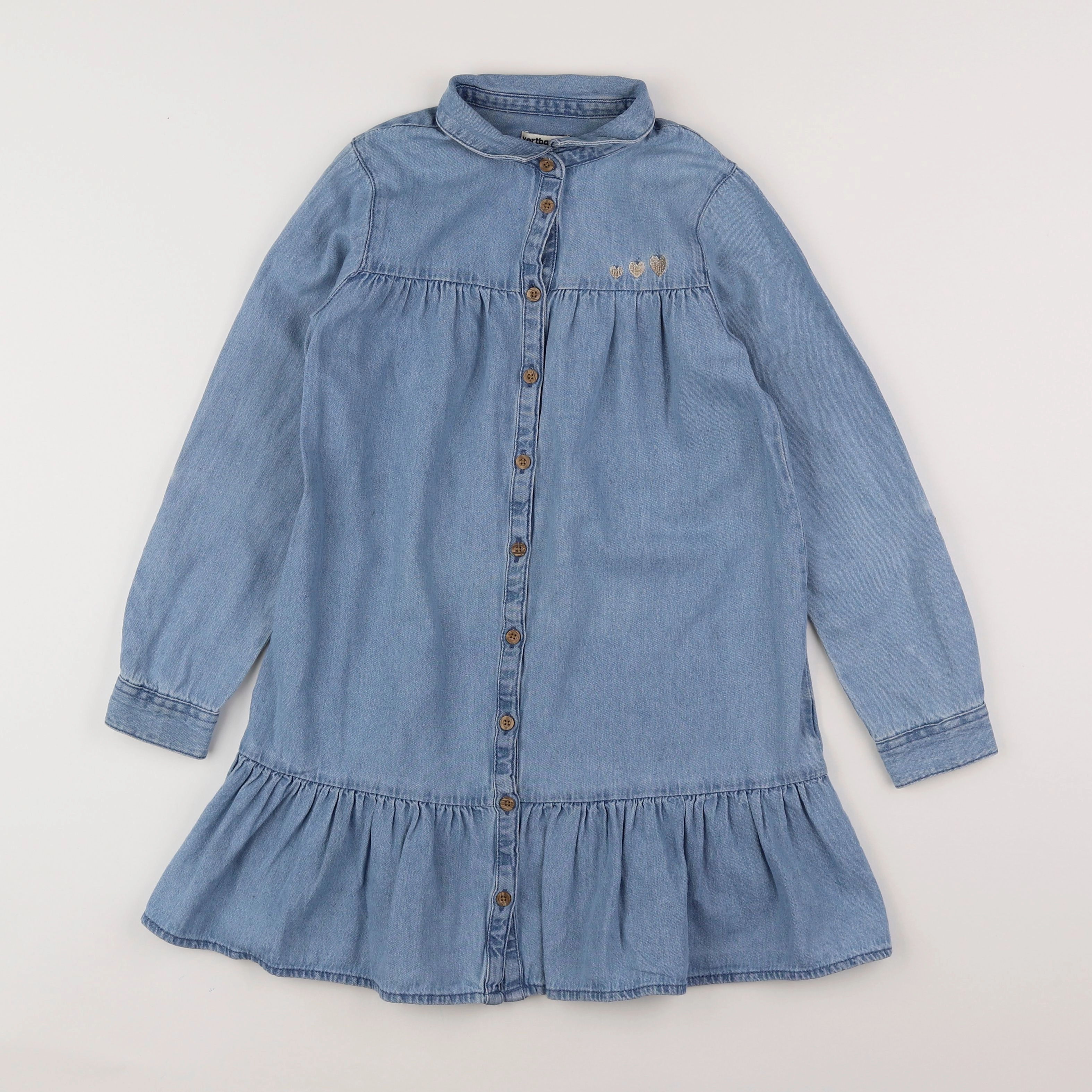 Vertbaudet - robe bleu - 9 ans