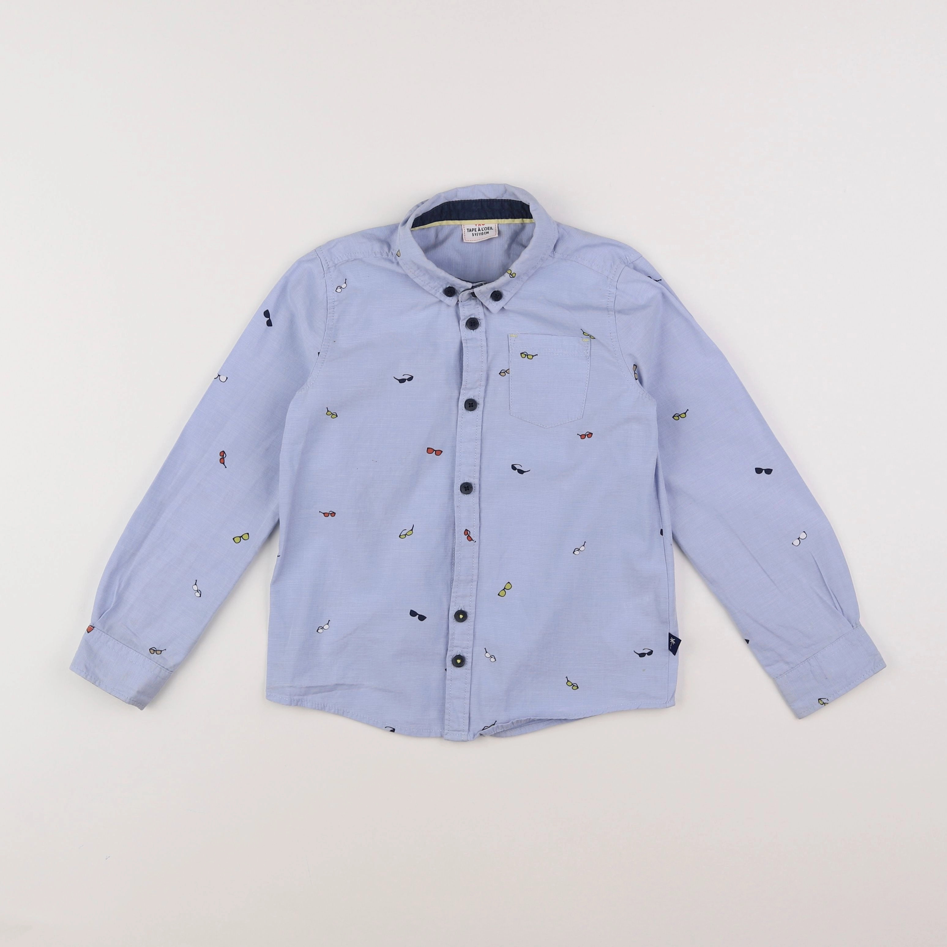 Tape à l'oeil - chemise bleu - 5 ans