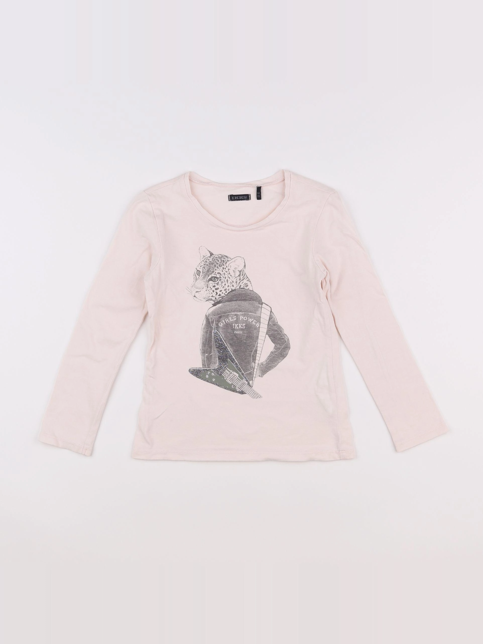 IKKS - tee-shirt rose - 6 ans