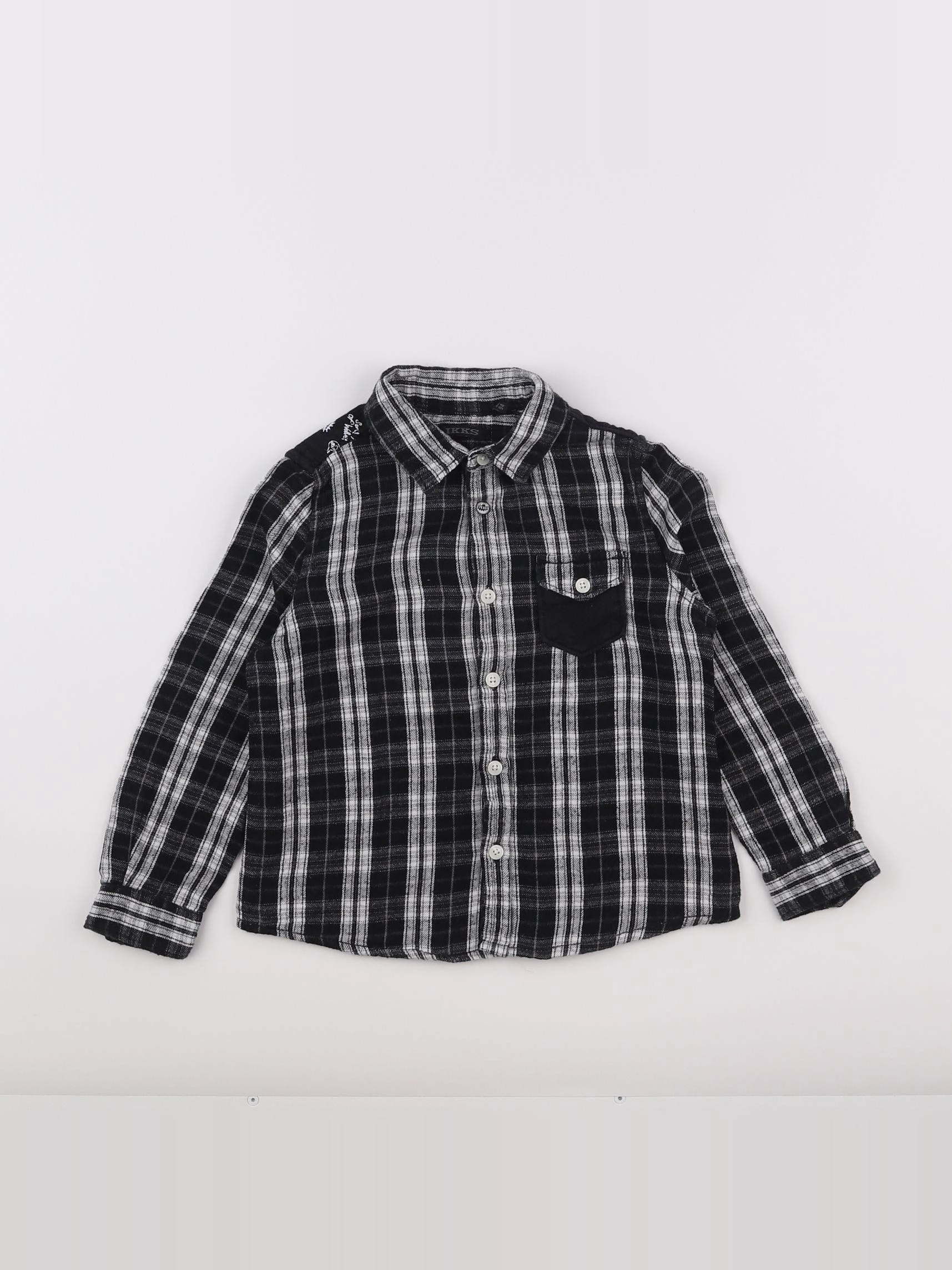 Boutchou - chemise noir - 3 ans