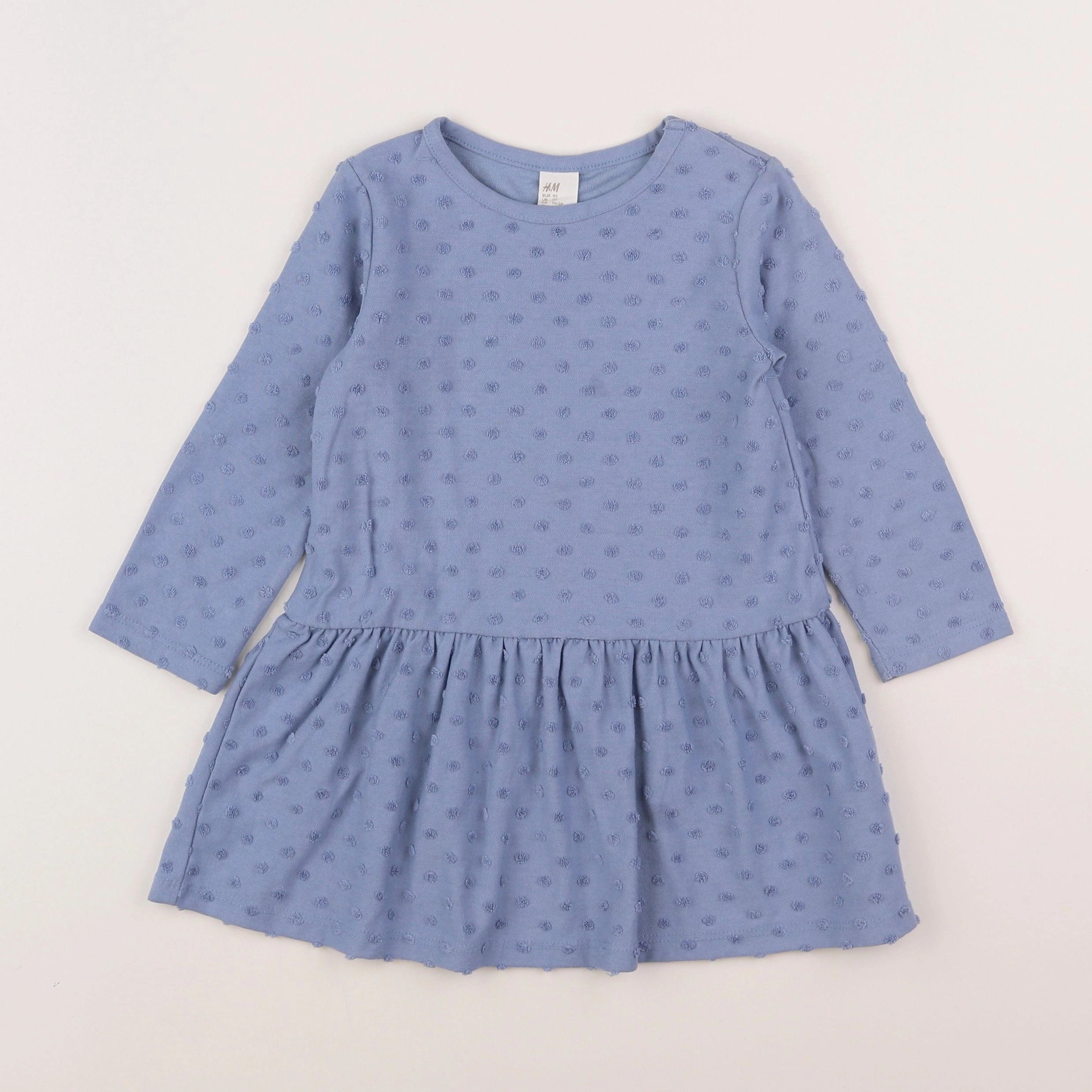 H&M - robe bleu - 18 mois à 2 ans