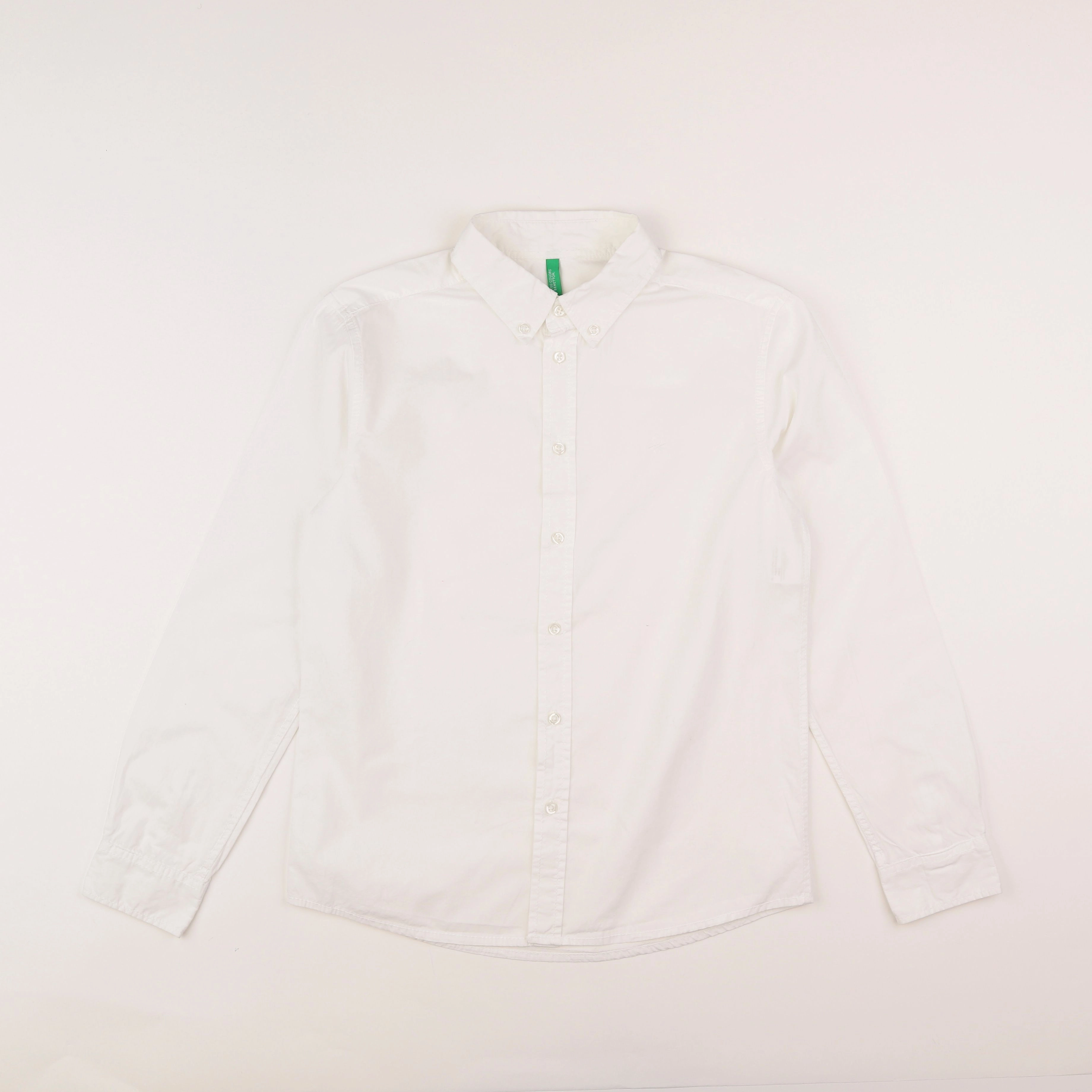 Benetton - chemise blanc - 10/11 ans