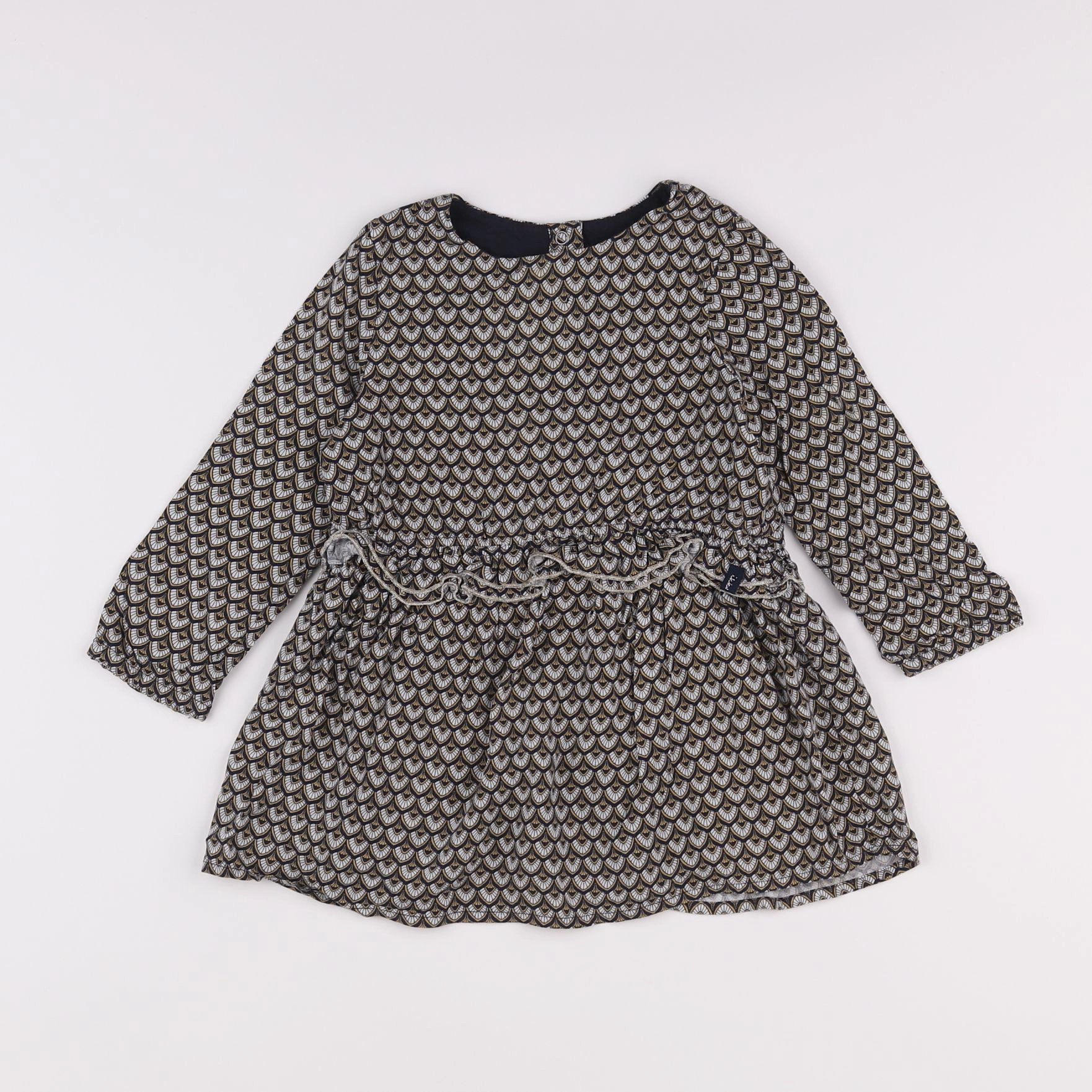 IKKS - robe bleu, blanc - 2 ans