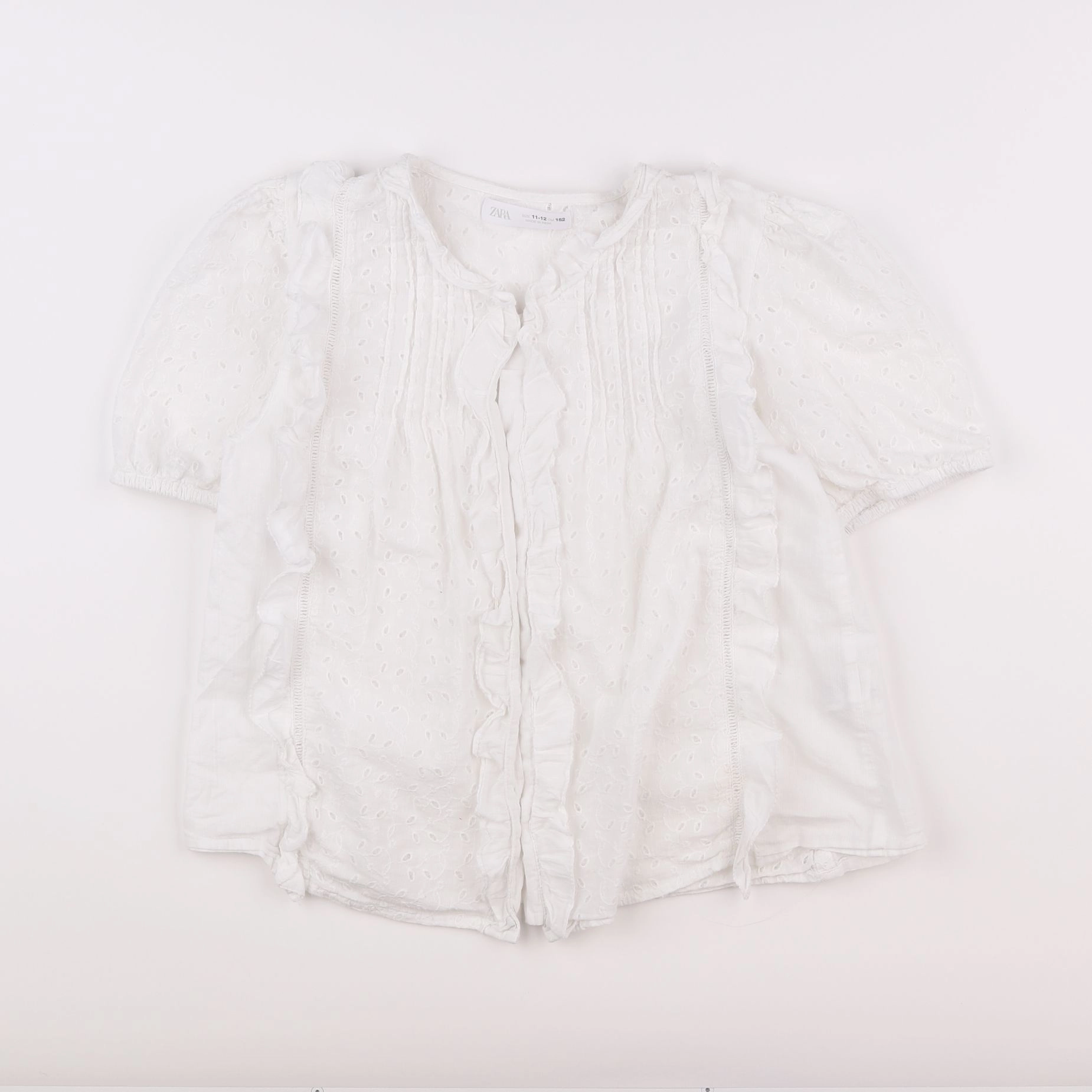 Zara - blouse blanc - 11/12 ans