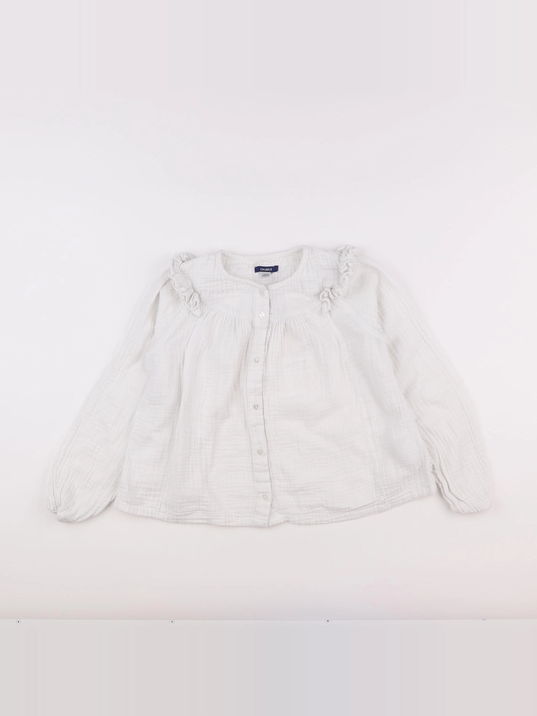 Okaidi - chemise blanc - 10 ans