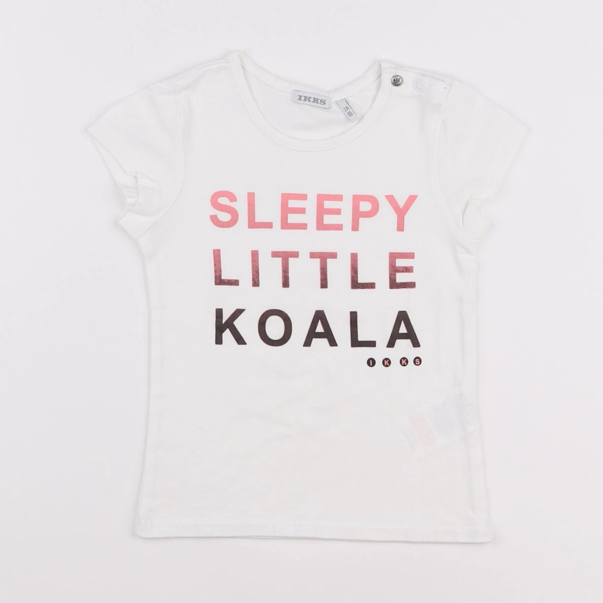 IKKS - tee-shirt blanc - 2 ans