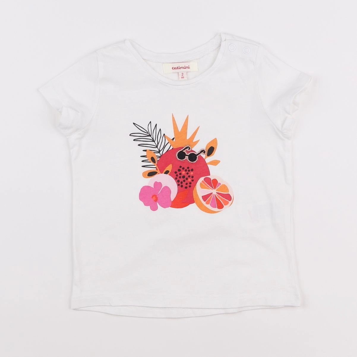 Catimini - tee-shirt blanc - 2 ans