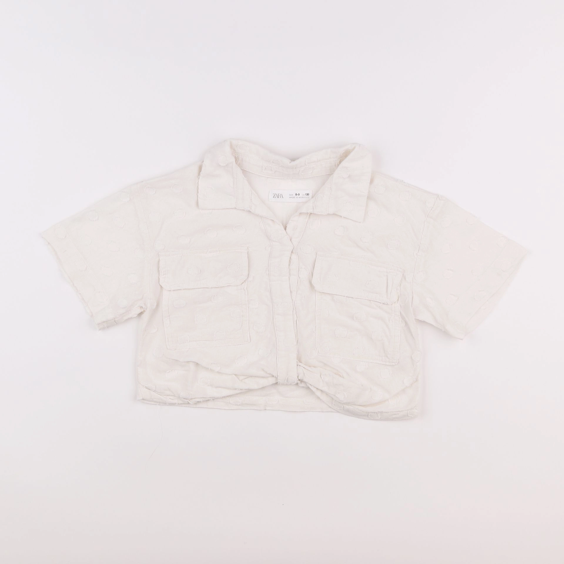 Zara - blouse blanc - 8/9 ans