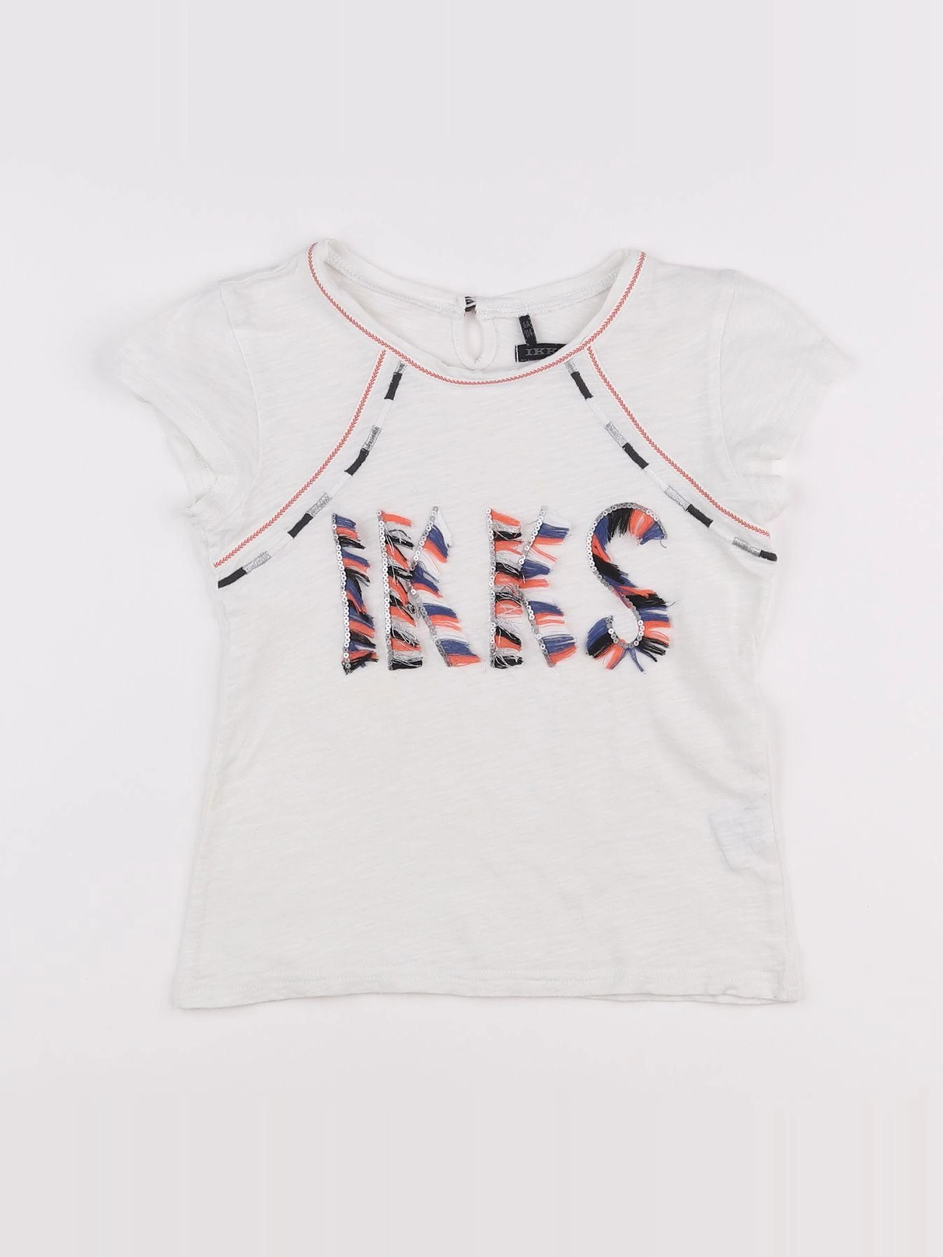 IKKS - tee-shirt blanc - 6 ans