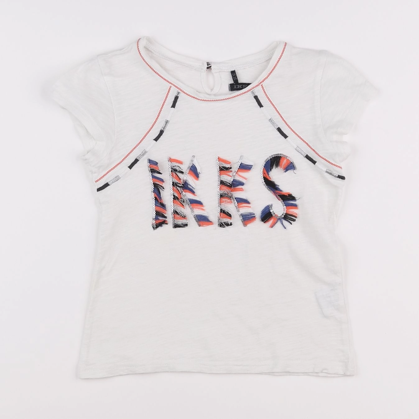 IKKS - tee-shirt blanc - 6 ans