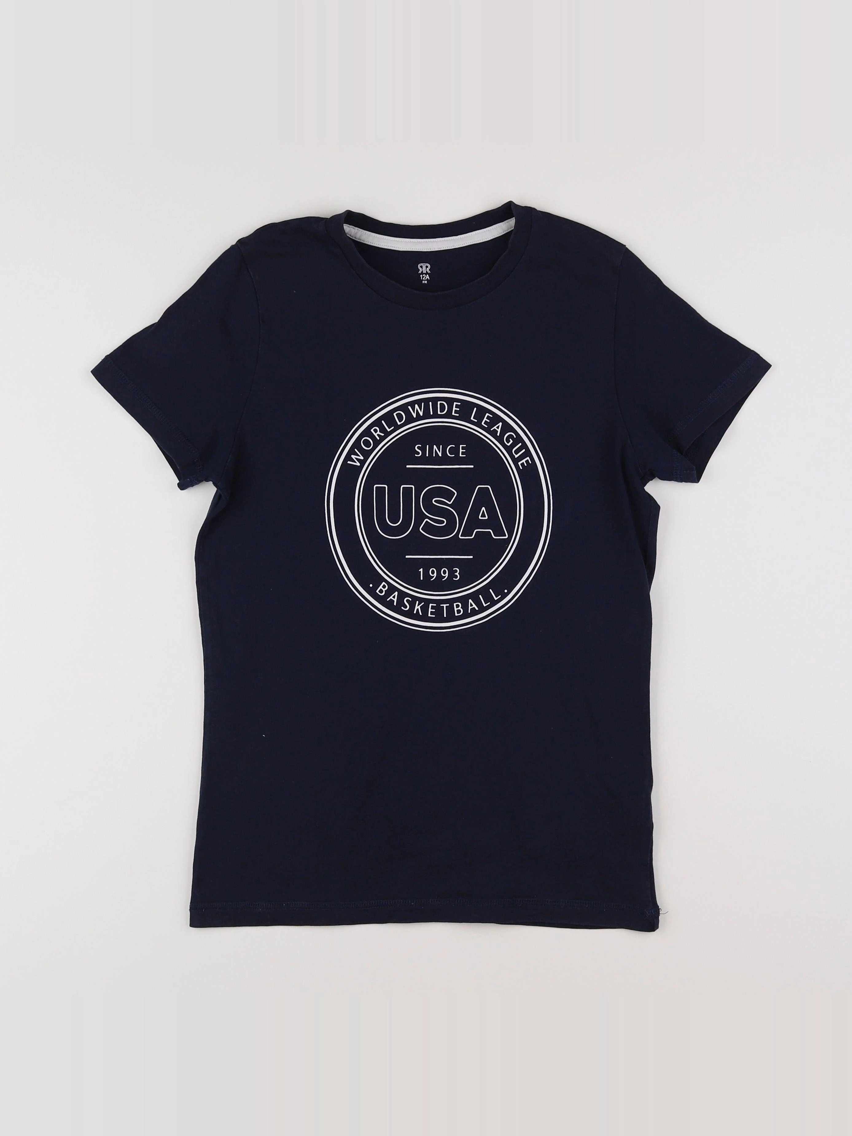 La Redoute - tee-shirt bleu, blanc - 12 ans
