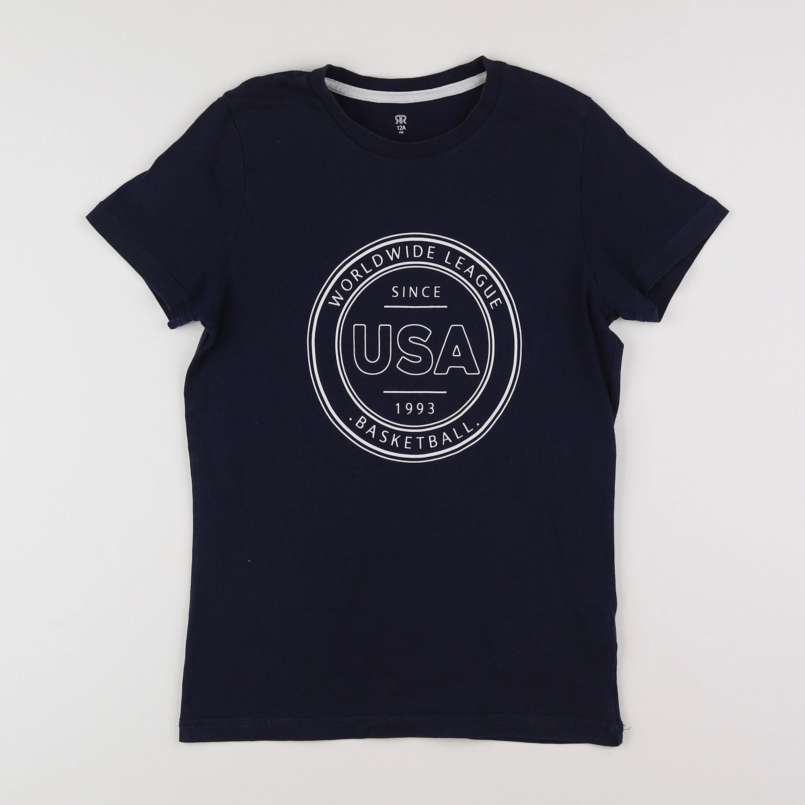 La Redoute - tee-shirt bleu, blanc - 12 ans