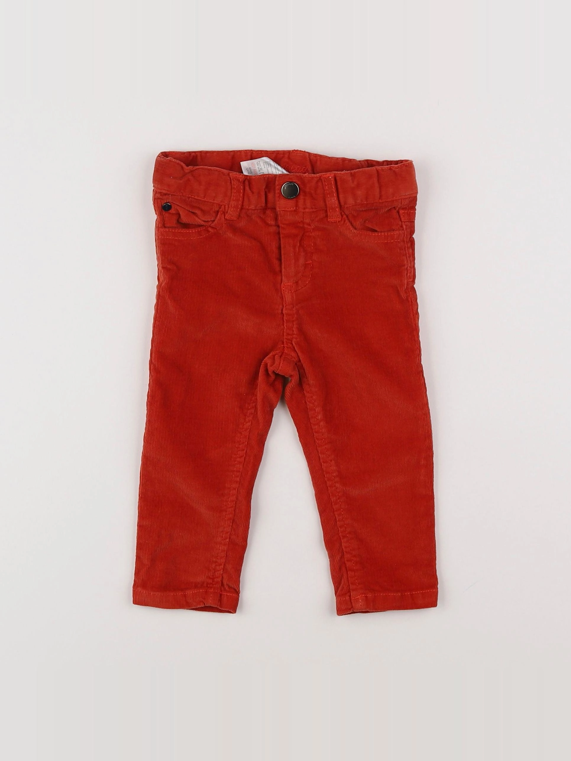 Jacadi - pantalon orange - 12 mois