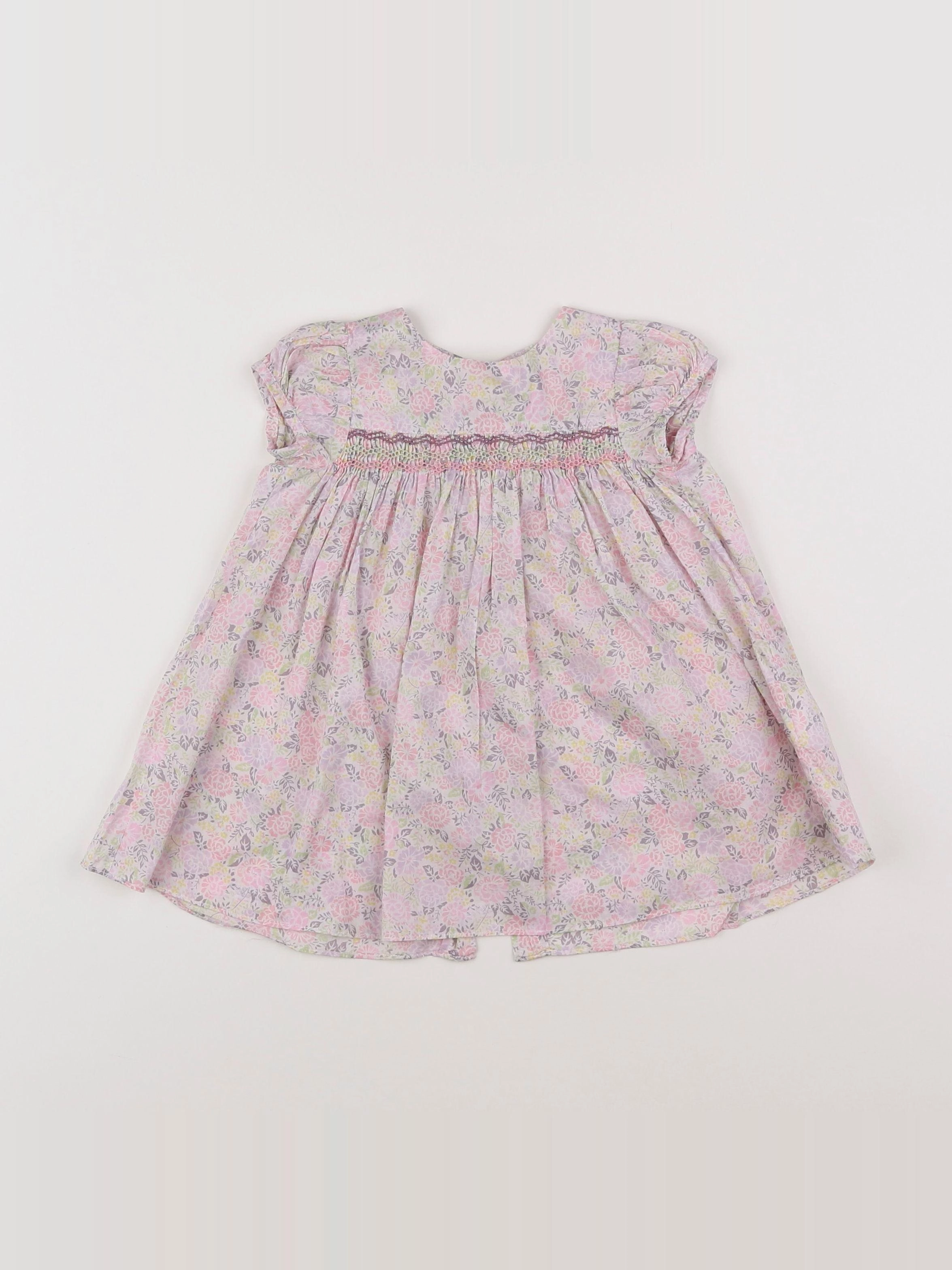 Jacadi - robe liberty multicolore - 6 mois