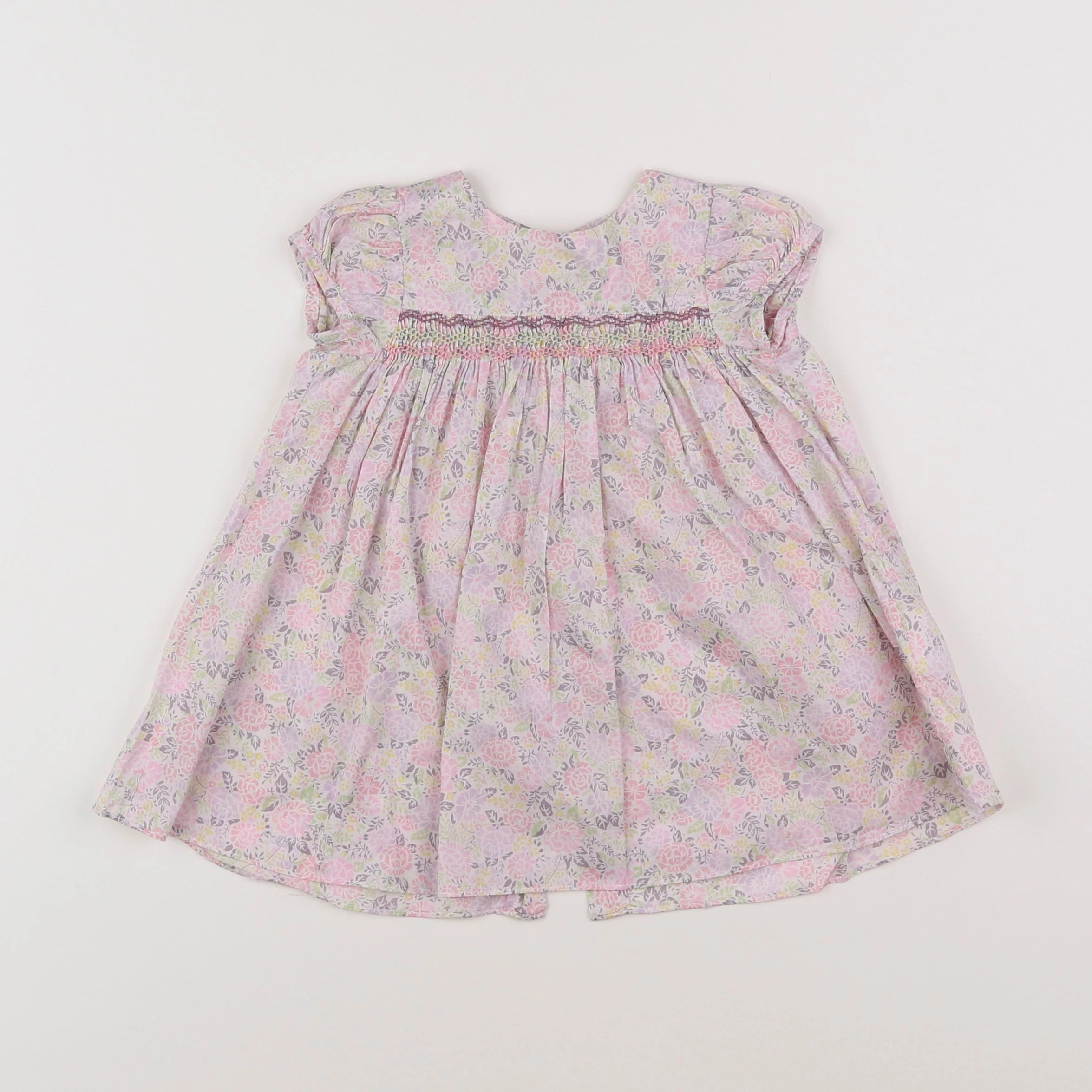 Jacadi - robe liberty multicolore - 6 mois