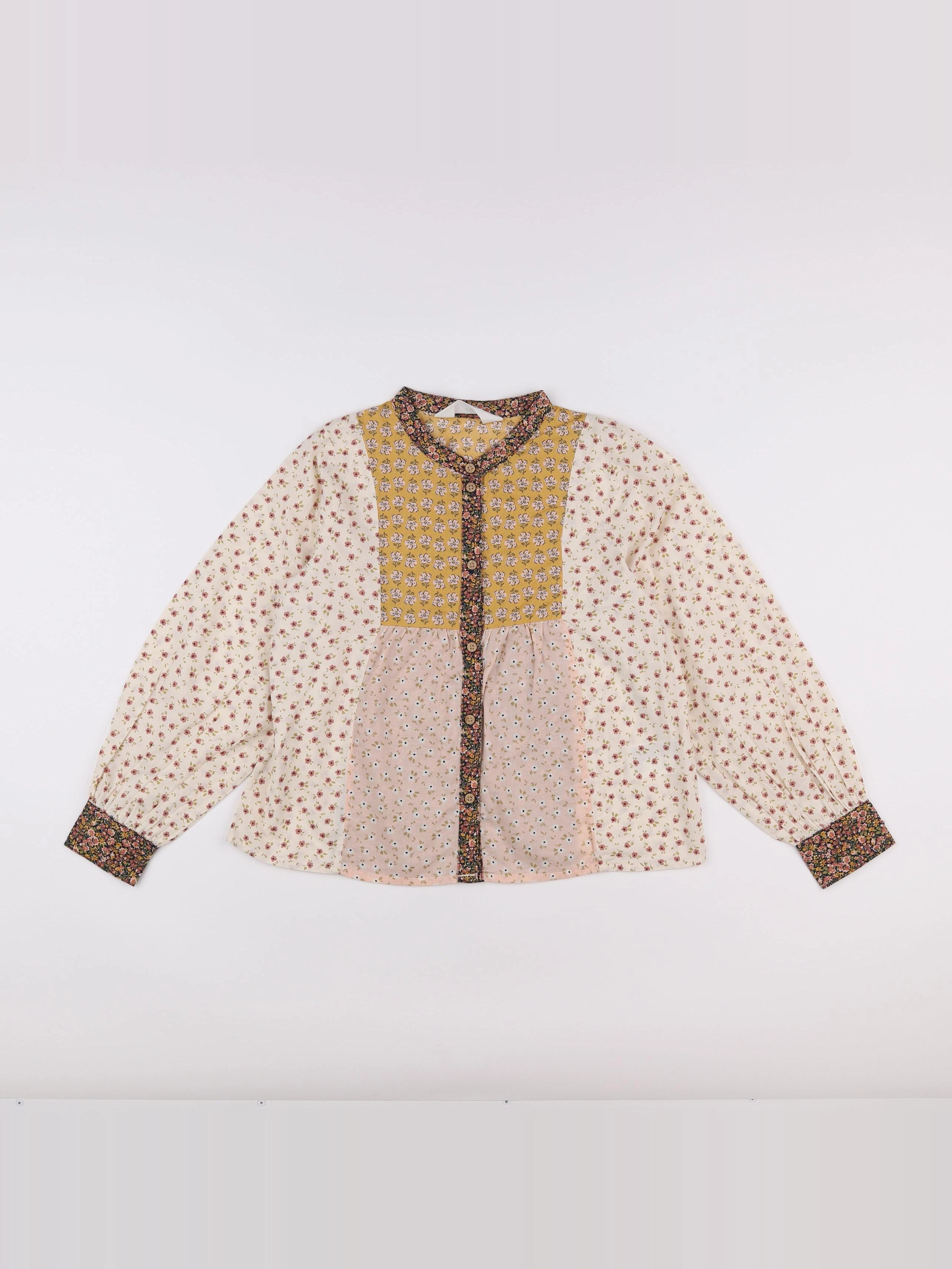 H&M - blouse beige - 9/10 ans