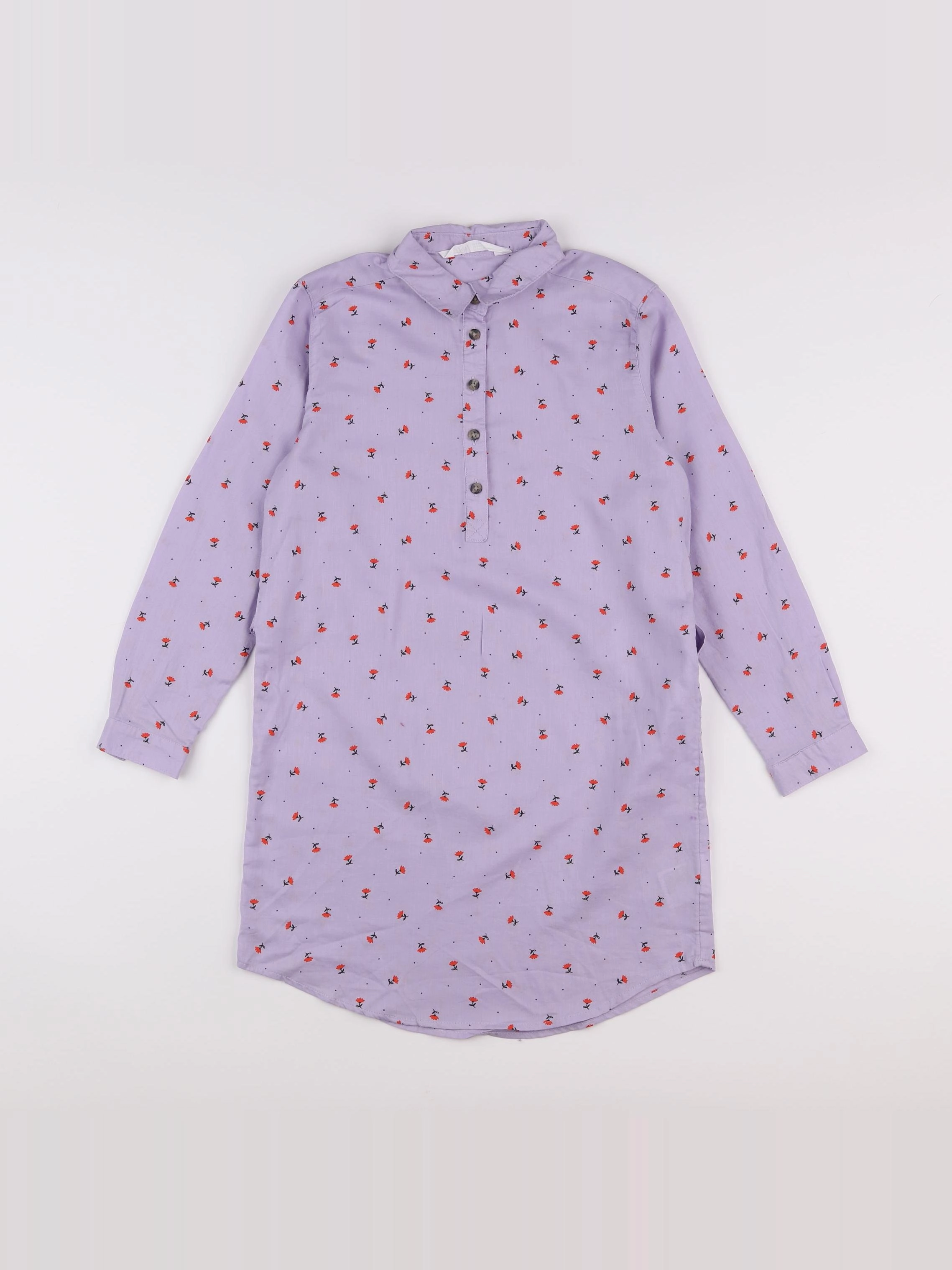 H&M - robe violet - 8/9 ans