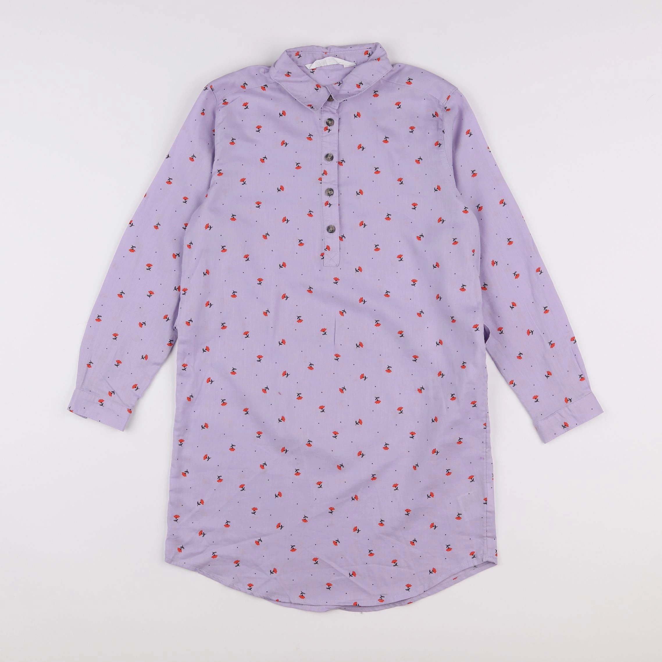 H&M - robe violet - 8/9 ans