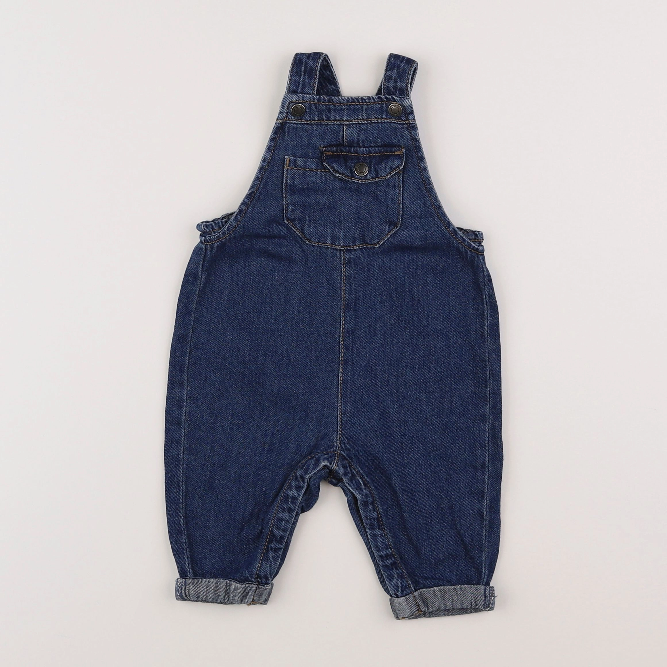 Vertbaudet - salopette bleu - 6 mois