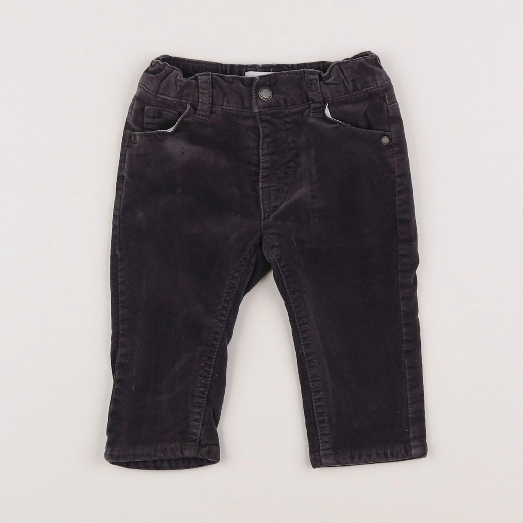 Vertbaudet - pantalon doublé taupe - 6 mois