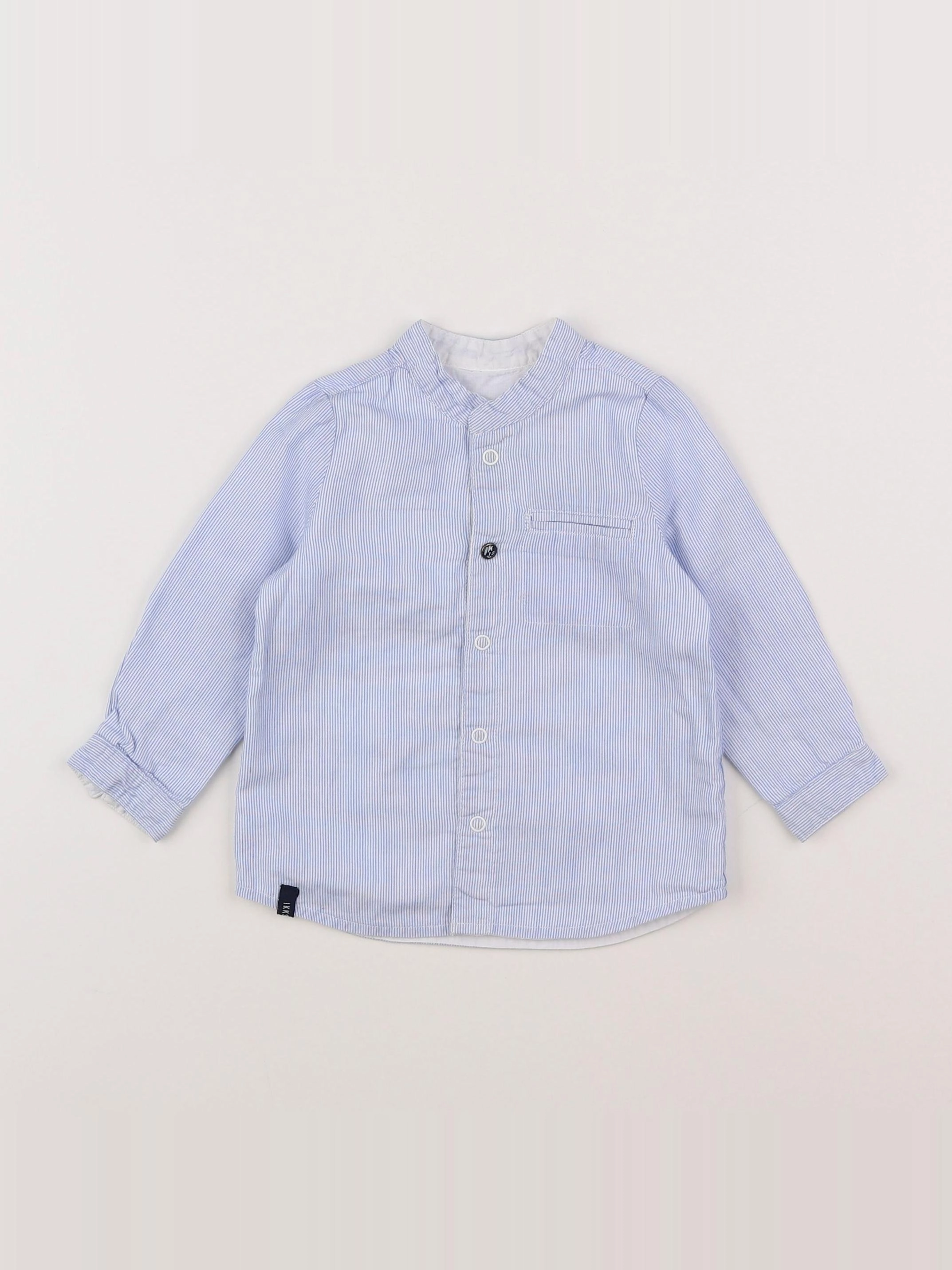 IKKS - chemise bleu - 9/12 mois