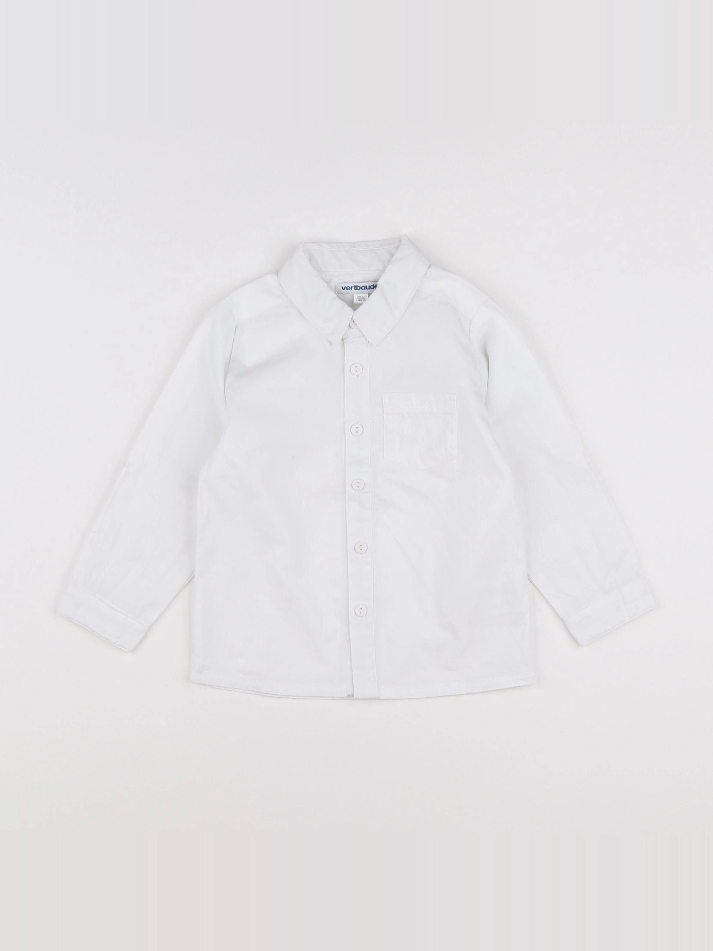 Vertbaudet - chemise blanc - 2 ans