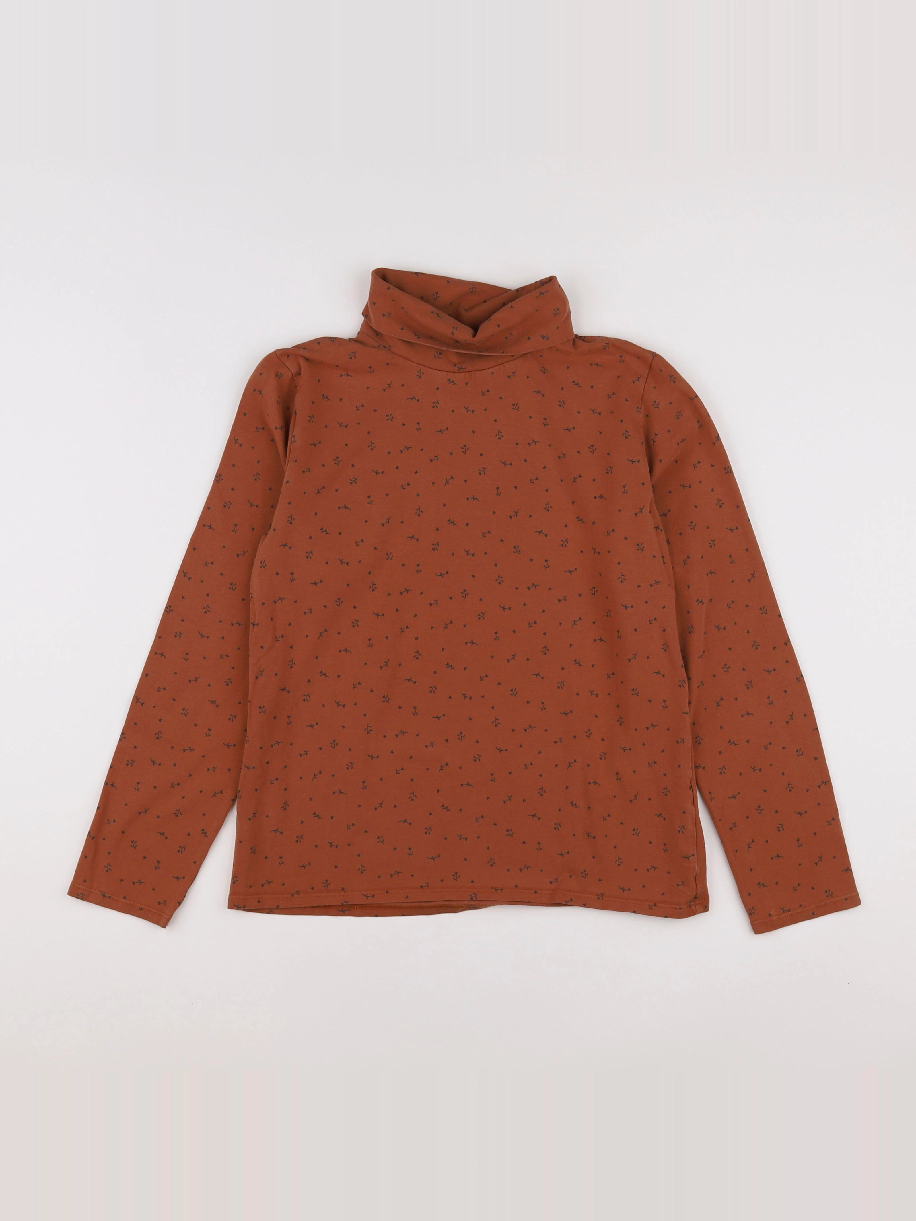 Vertbaudet - sous-pull marron - 14 ans