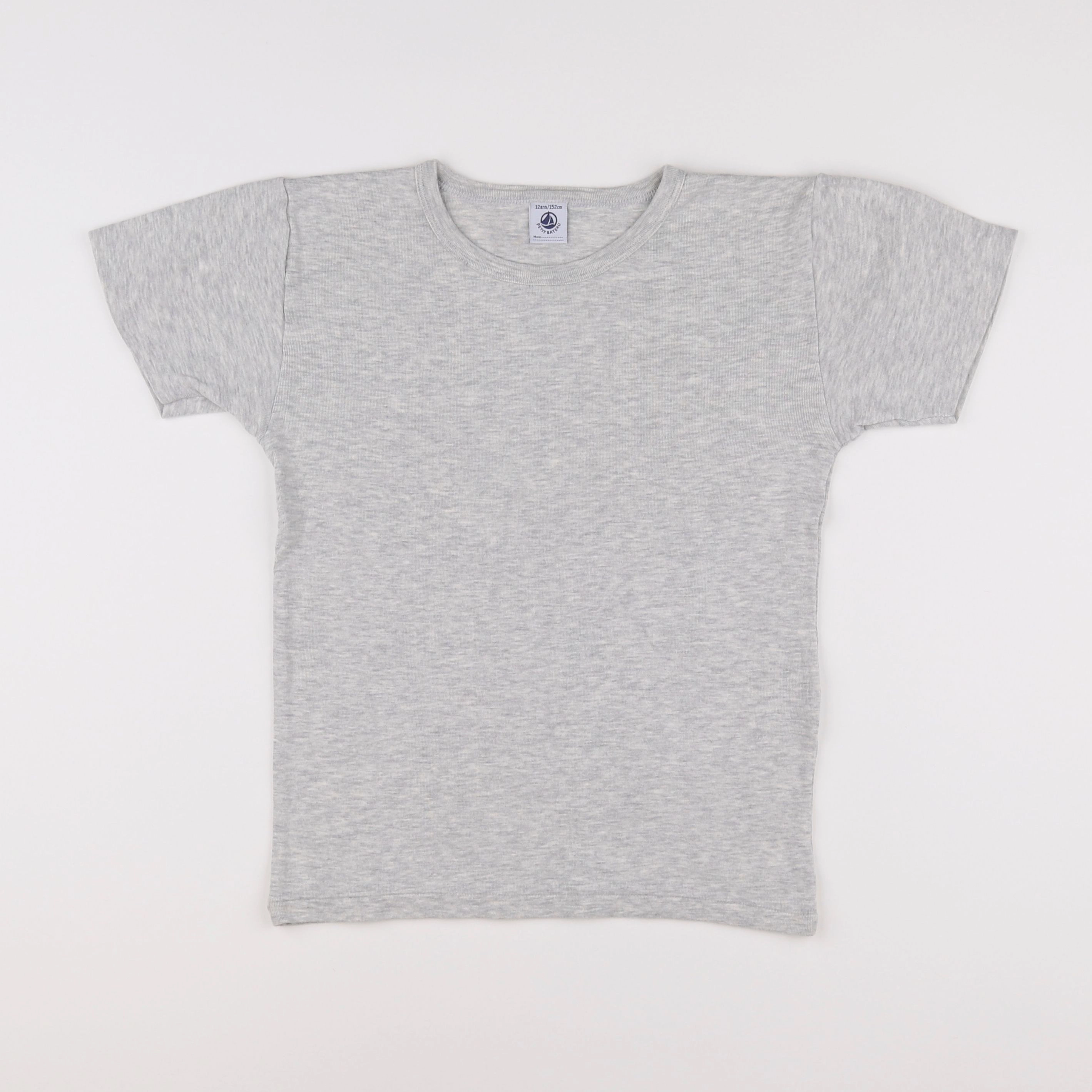 Petit Bateau - maillot de corps gris - 12 ans