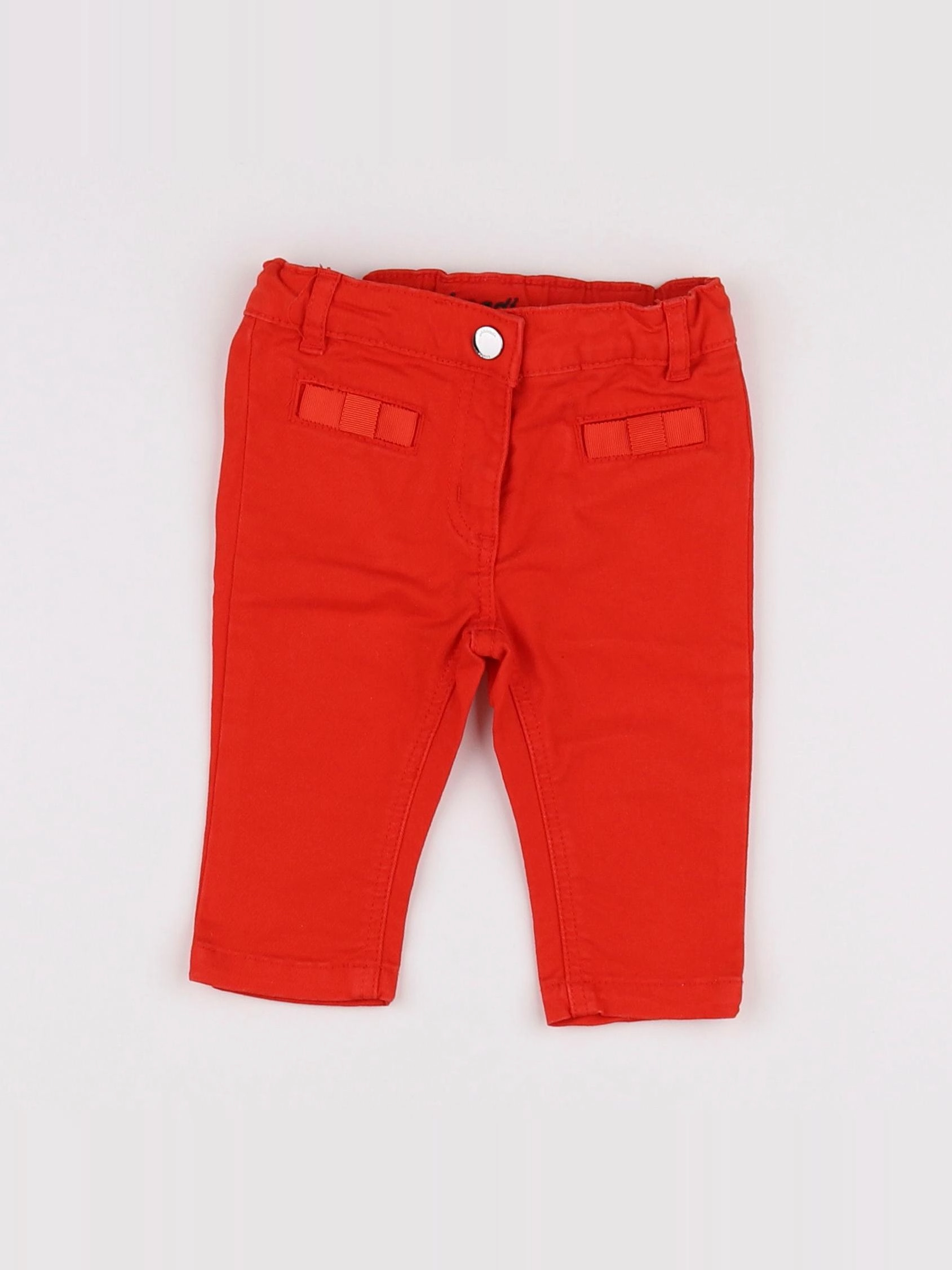 Jacadi - jean rouge - 6 mois