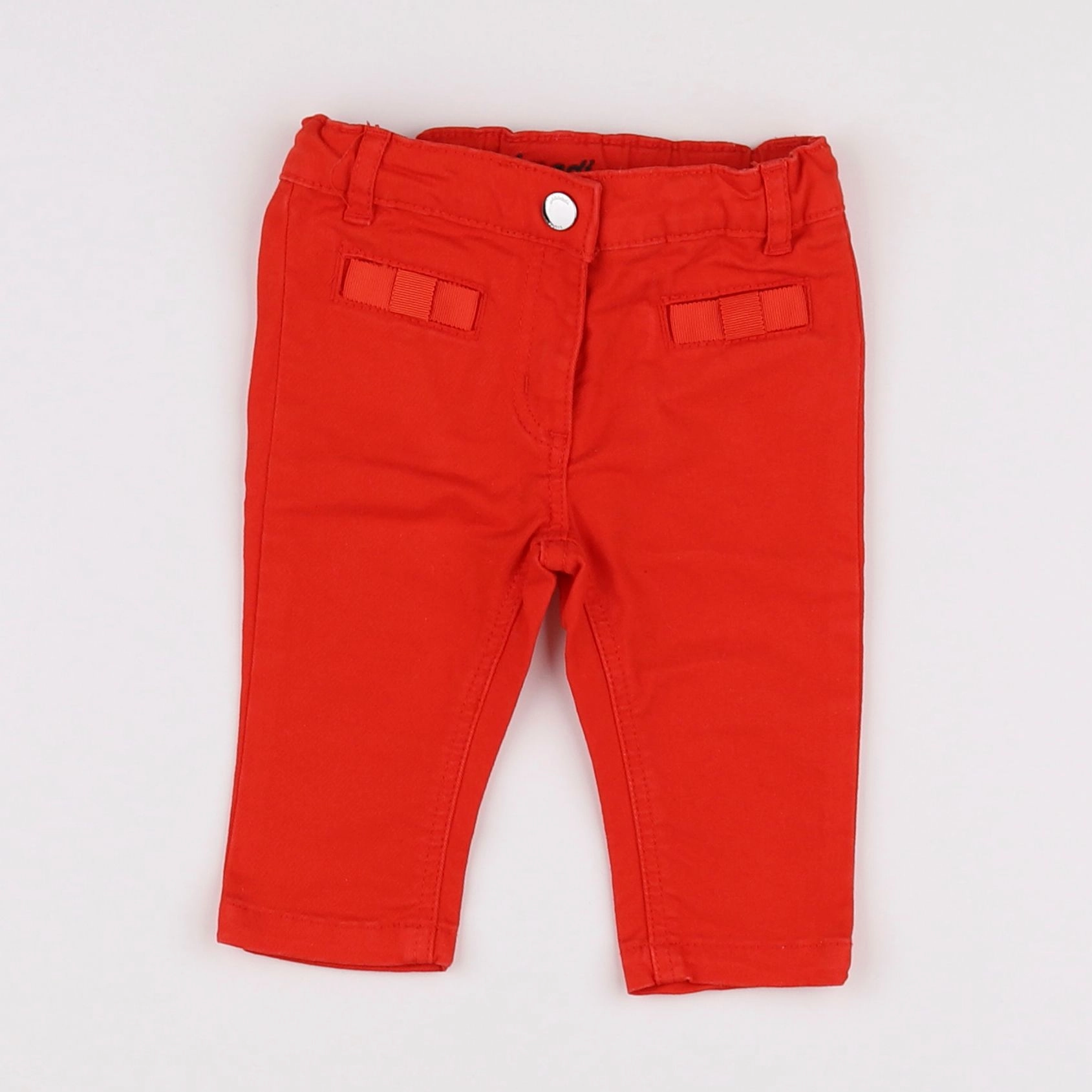 Jacadi - jean rouge - 6 mois
