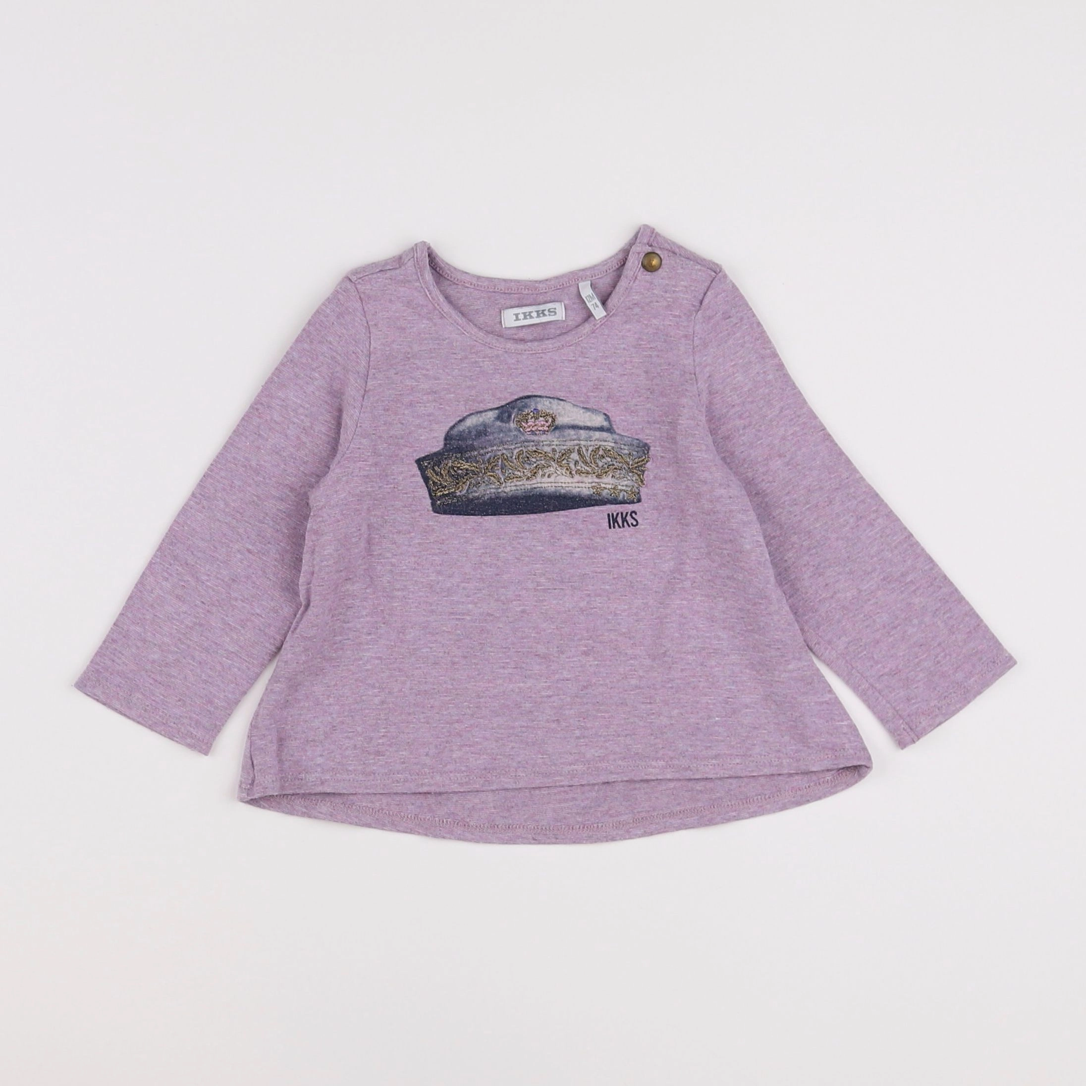 IKKS - tee-shirt violet - 12 mois