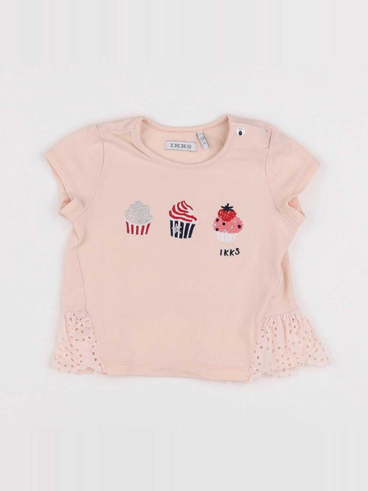 IKKS - tee-shirt rose - 12 mois