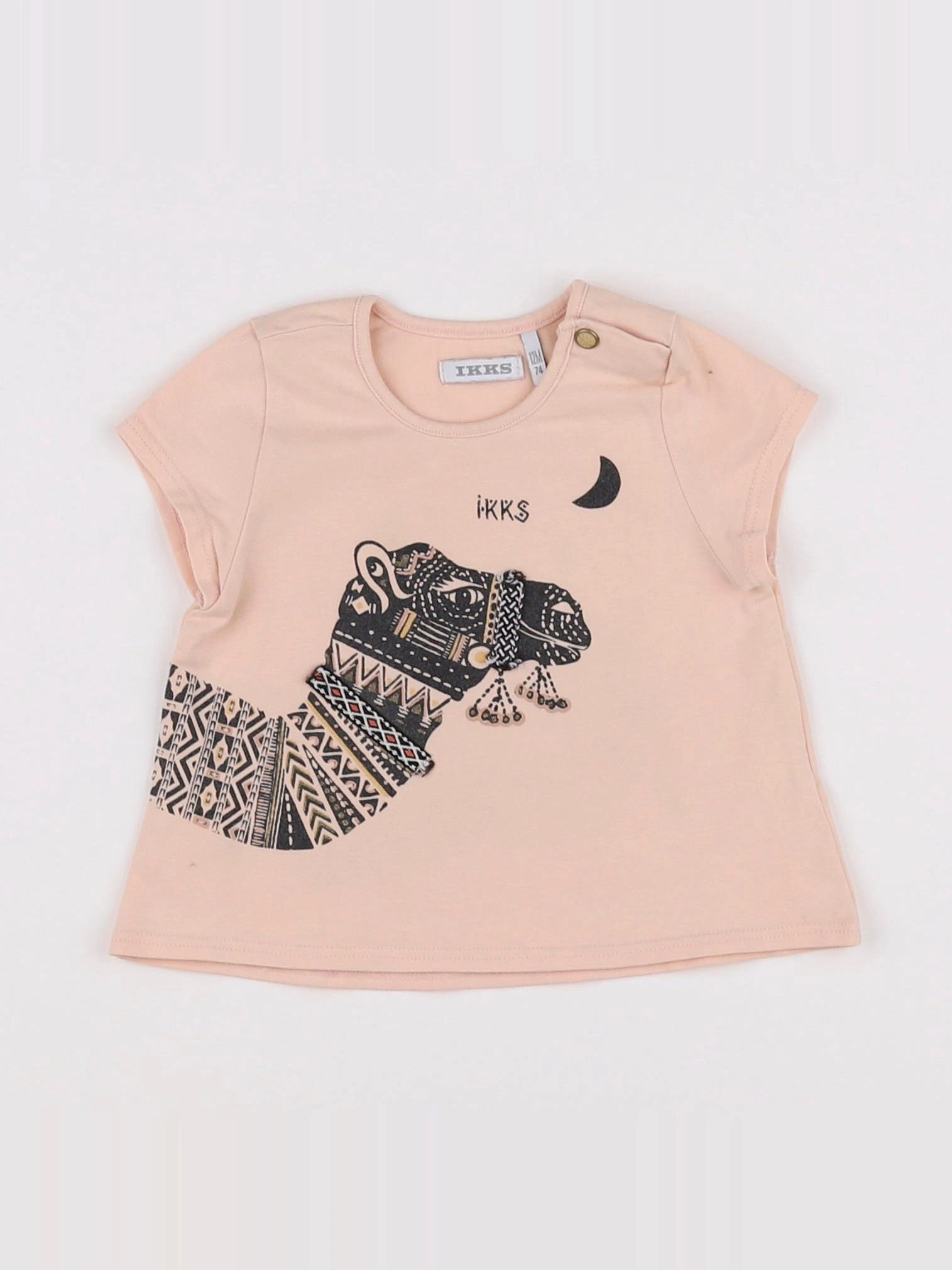 IKKS - tee-shirt rose - 12 mois