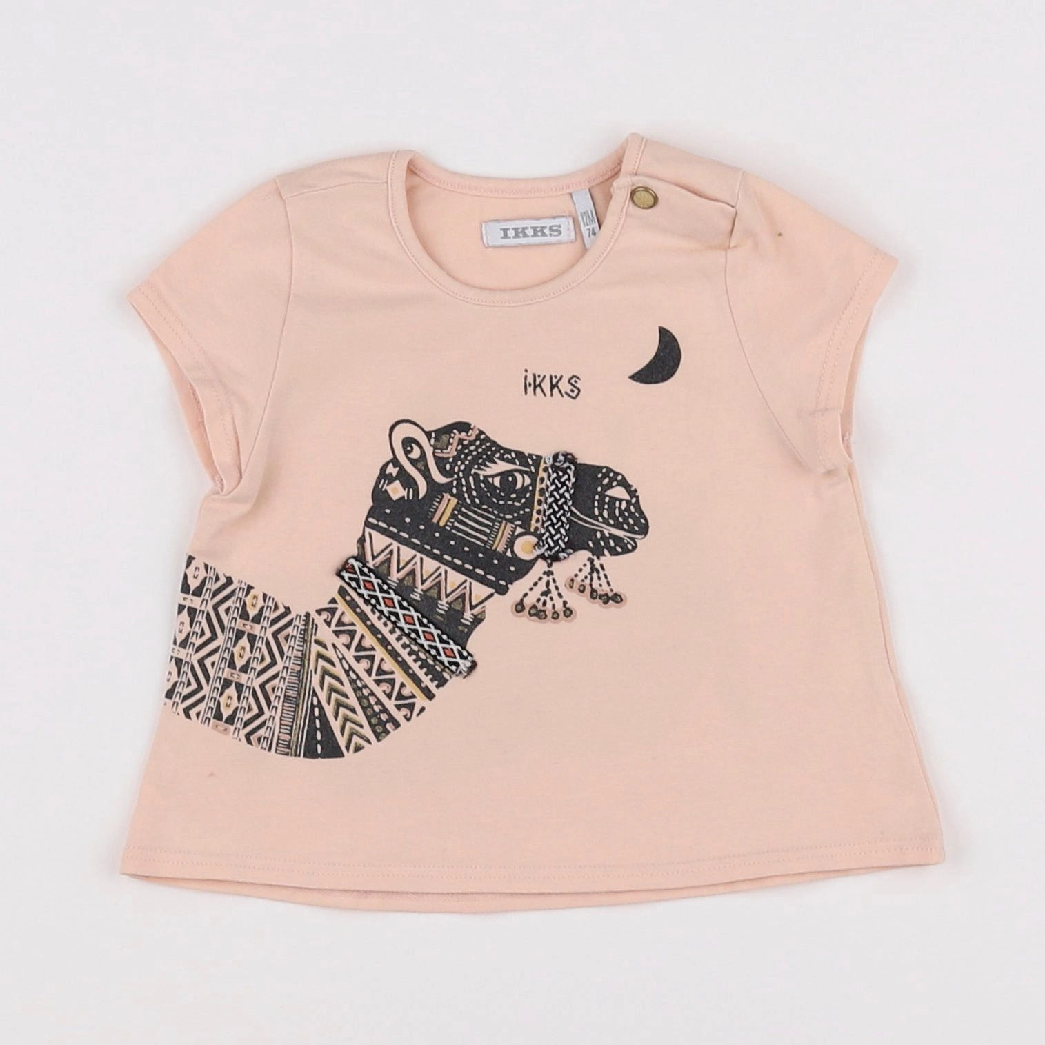 IKKS - tee-shirt rose - 12 mois