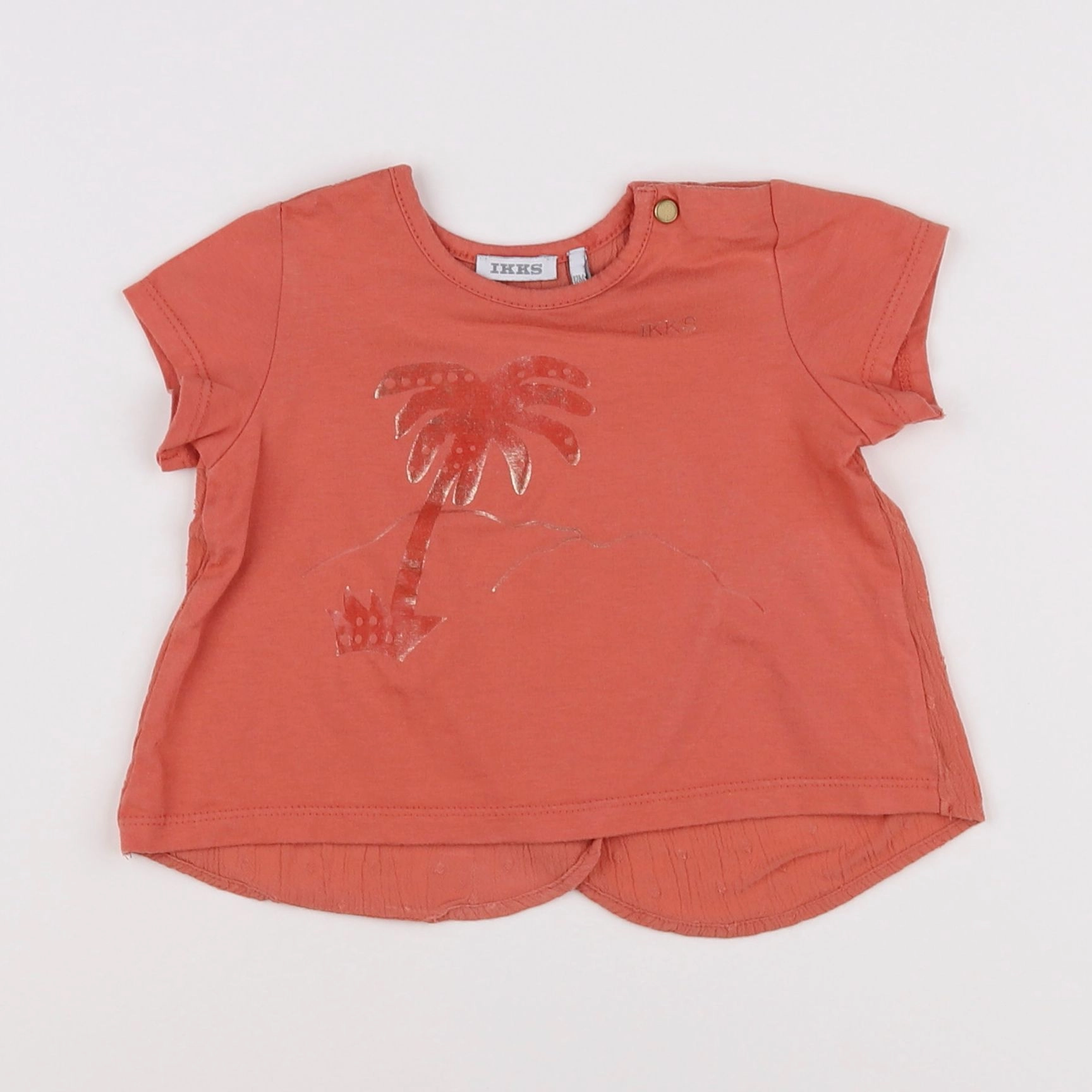 IKKS - tee-shirt orange - 12 mois