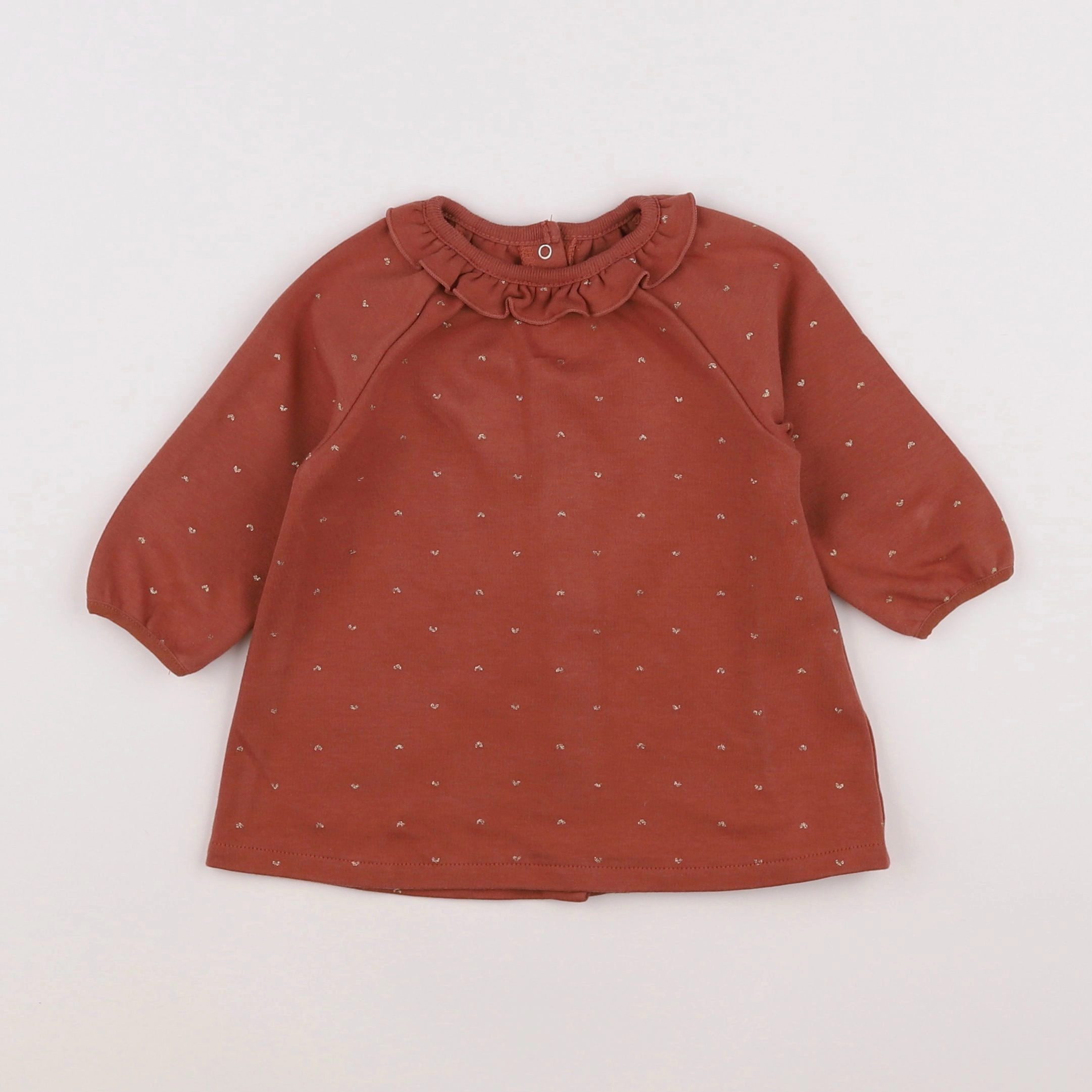 Vertbaudet - robe marron - 6 mois