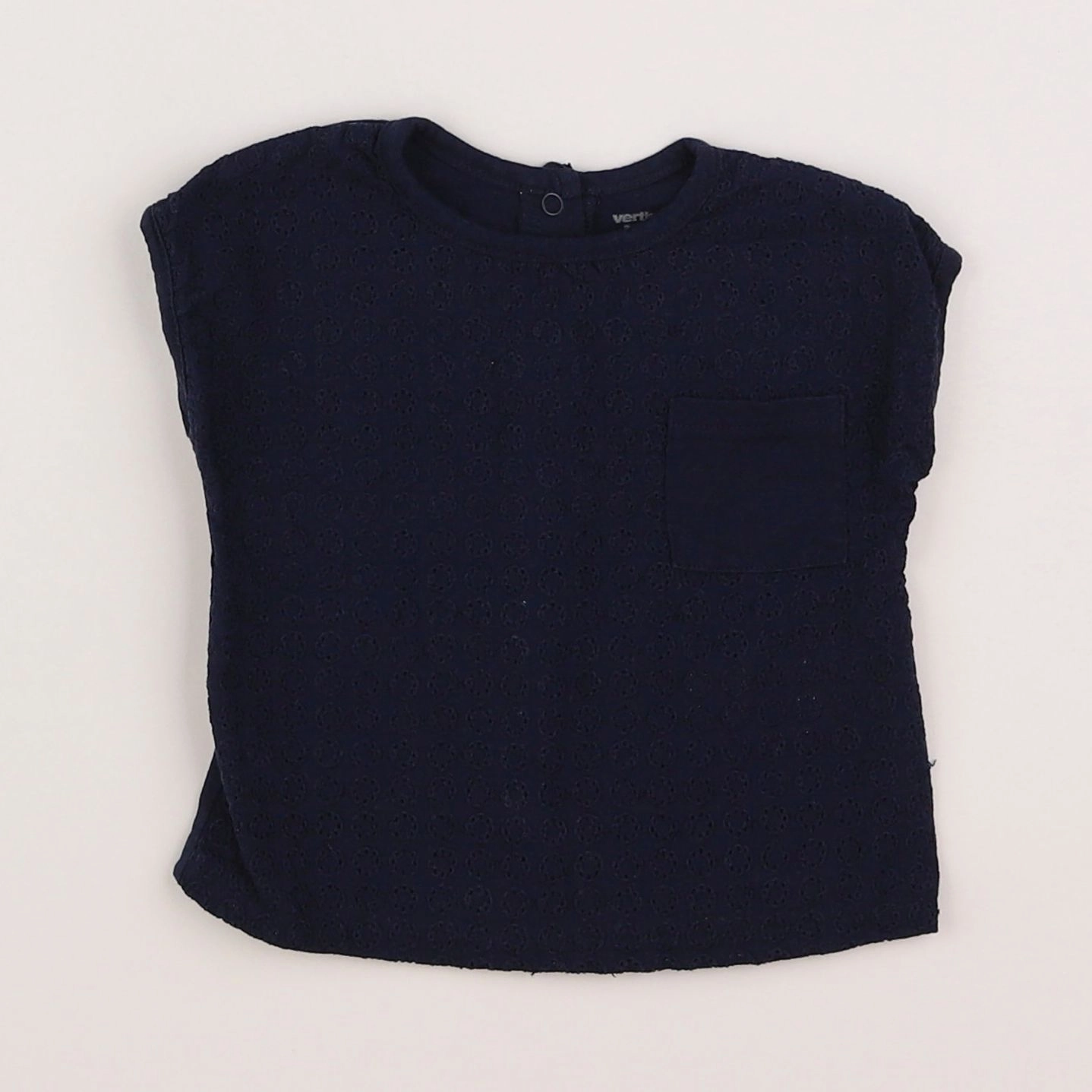 Vertbaudet - tee-shirt bleu - 3 mois
