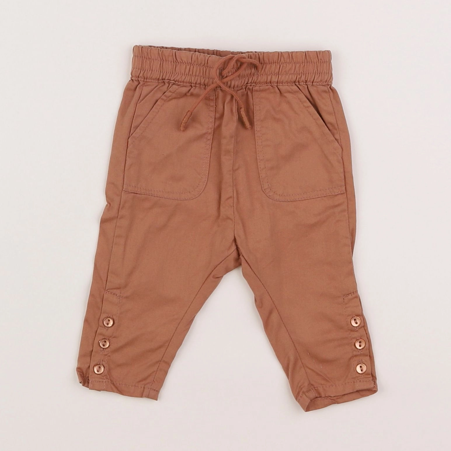Vertbaudet - pantalon marron - 3 mois