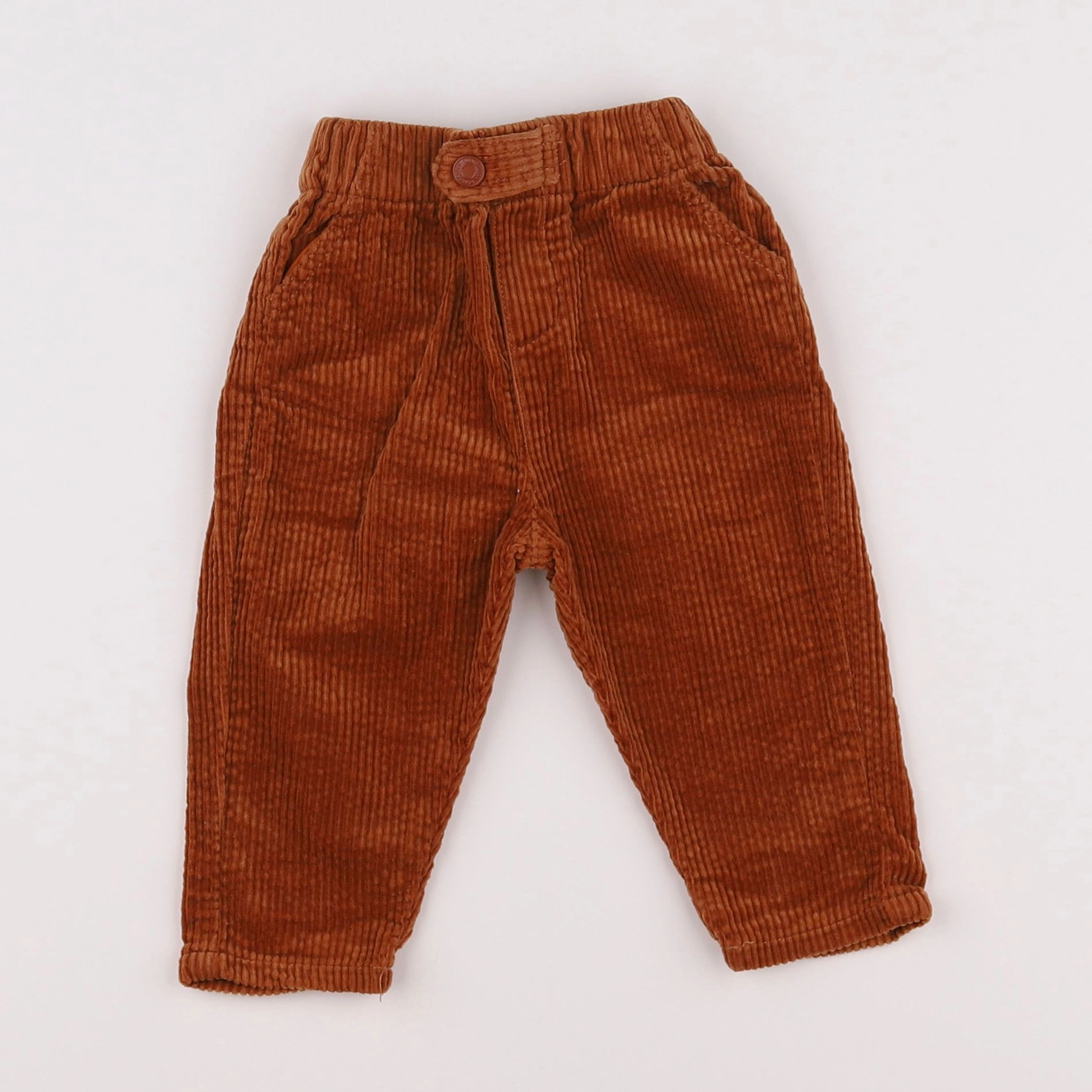 Vertbaudet - pantalon orange - 6 mois