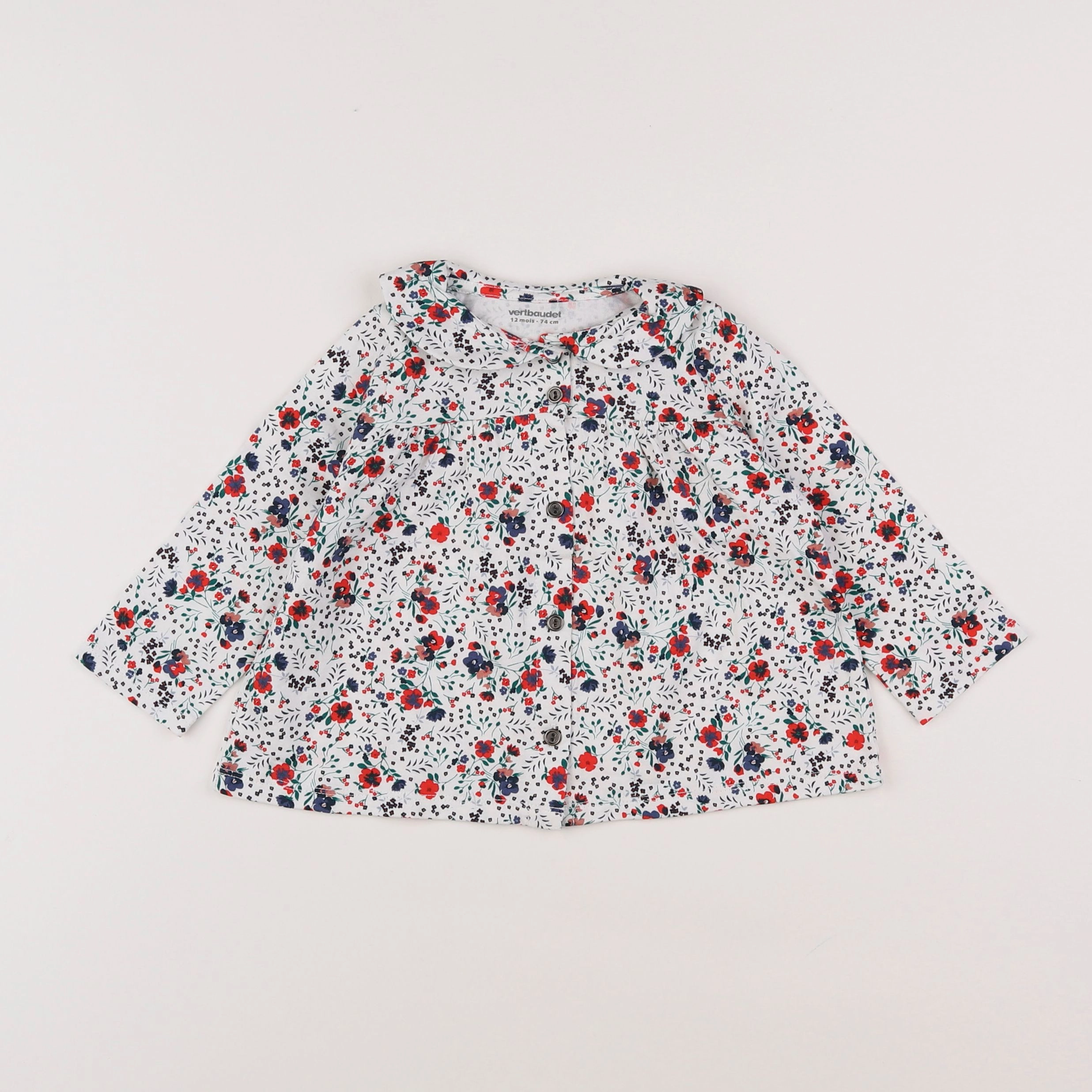 Vertbaudet - tee-shirt multicolore - 12 mois