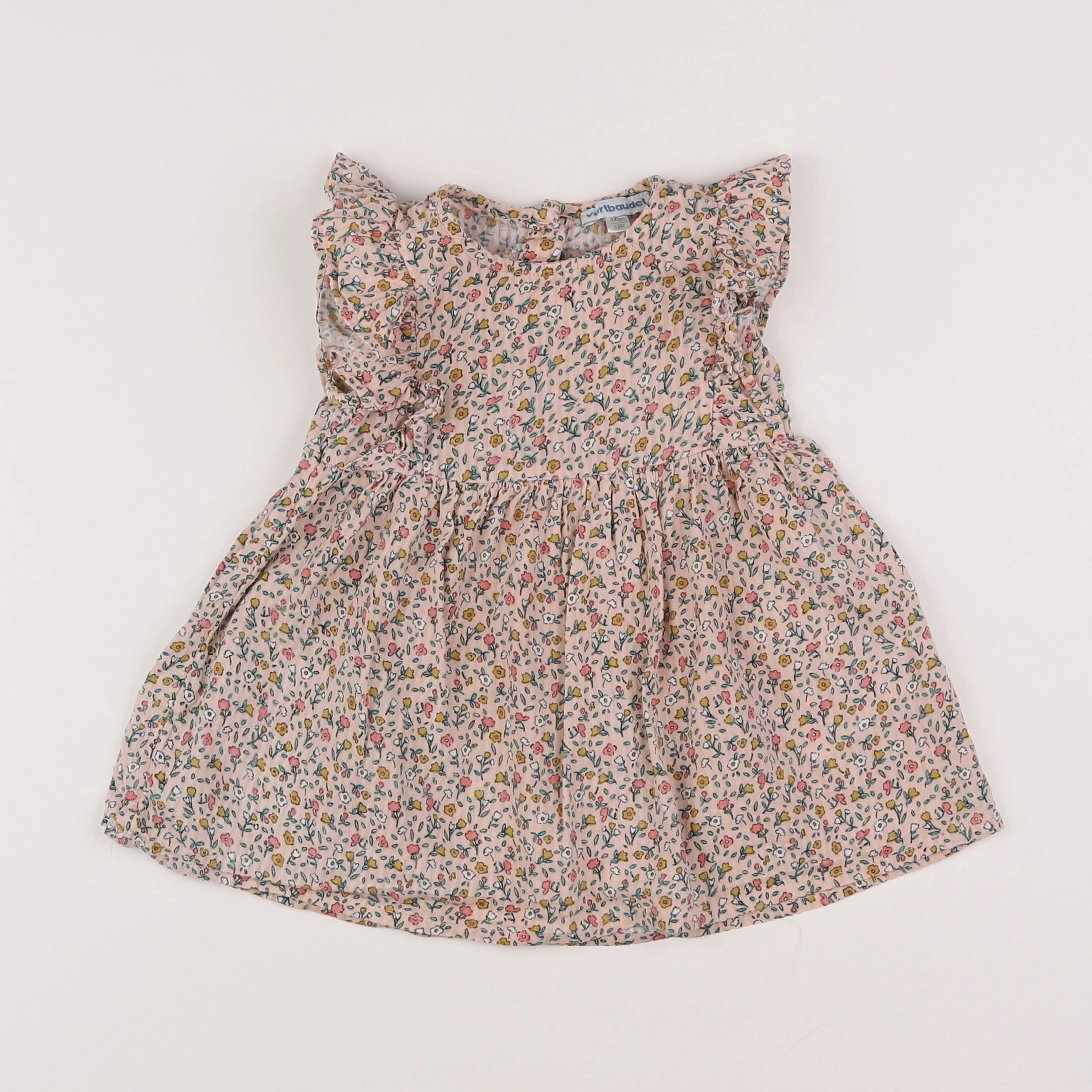 Vertbaudet - robe rose - 12 mois