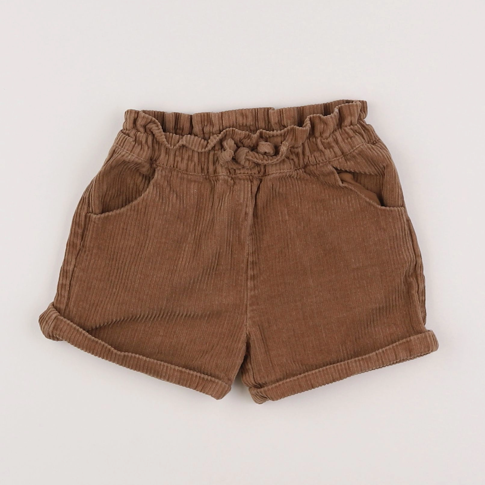Vertbaudet - short marron - 18 mois