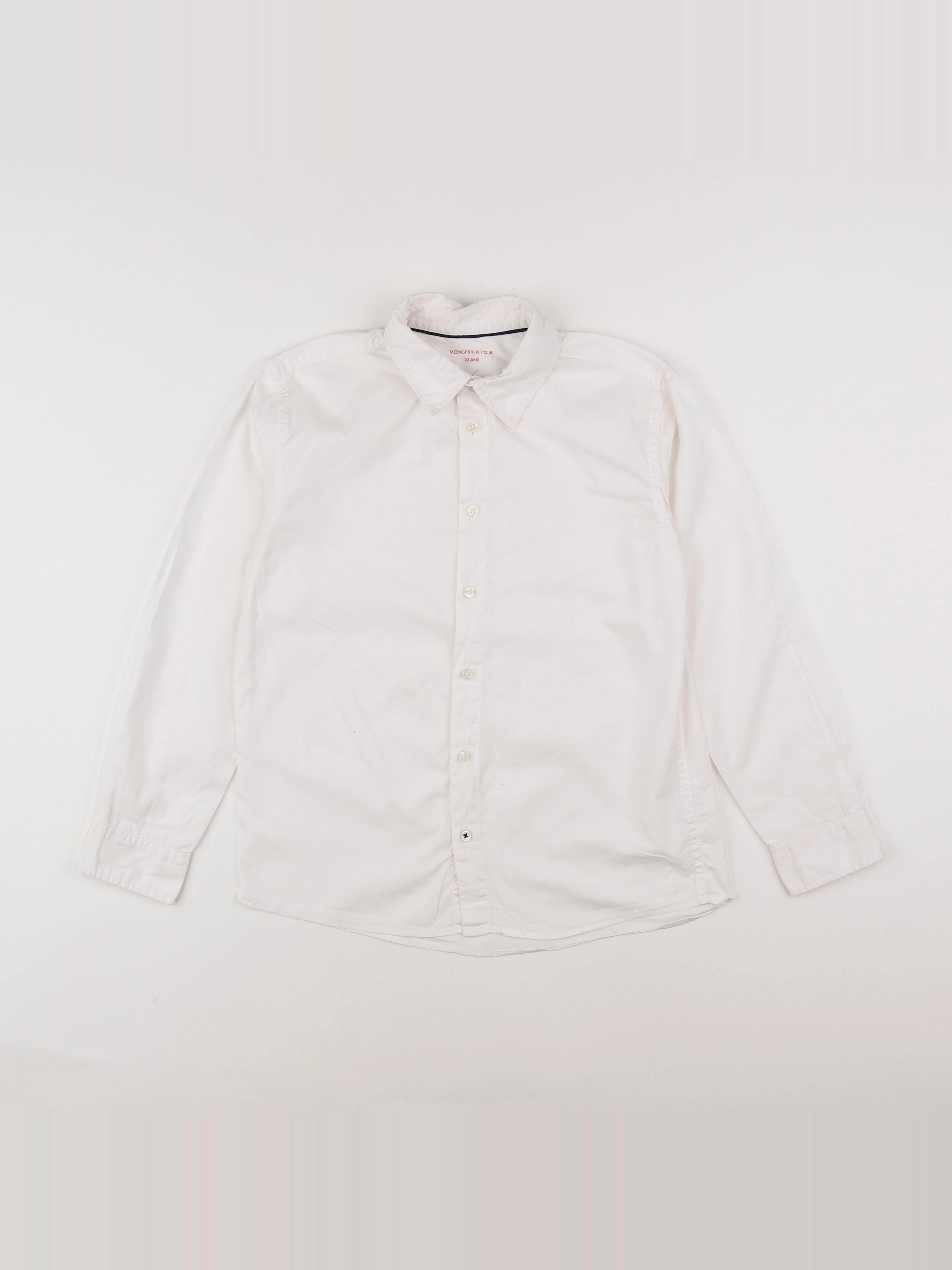 Monoprix - chemise blanc - 10 ans