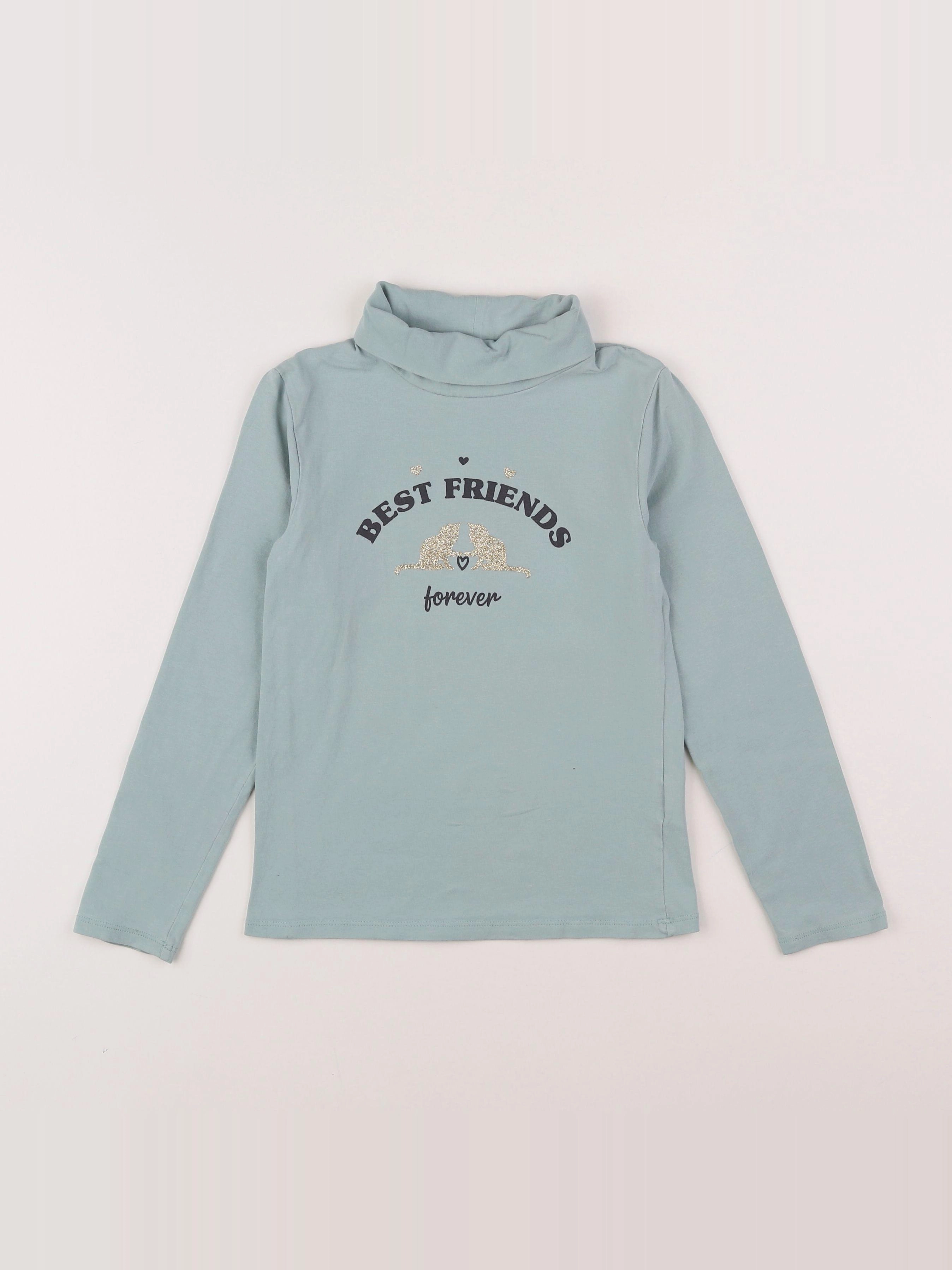 Vertbaudet - sous-pull vert - 8 ans