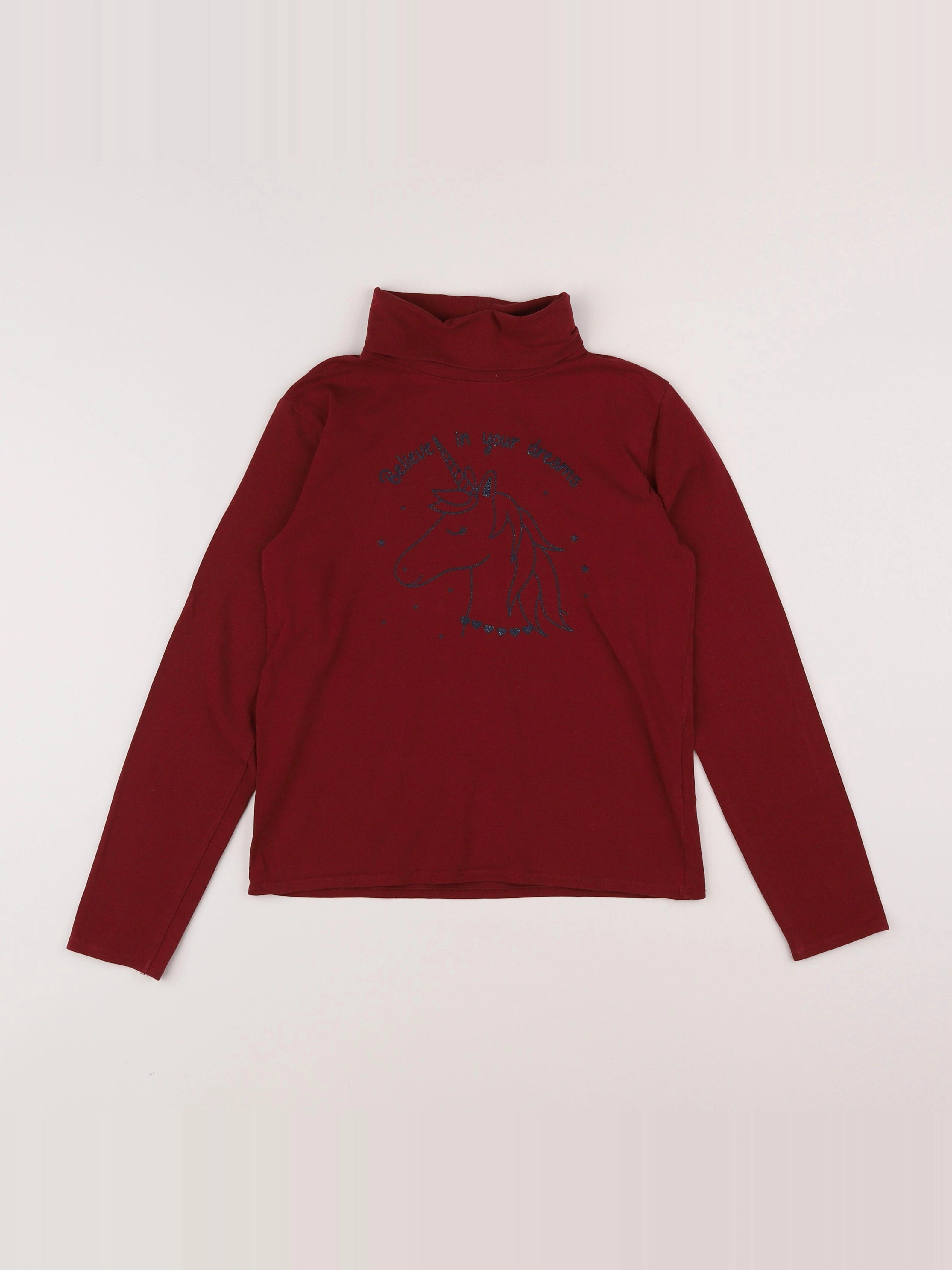 Vertbaudet - sous-pull rouge - 12 ans