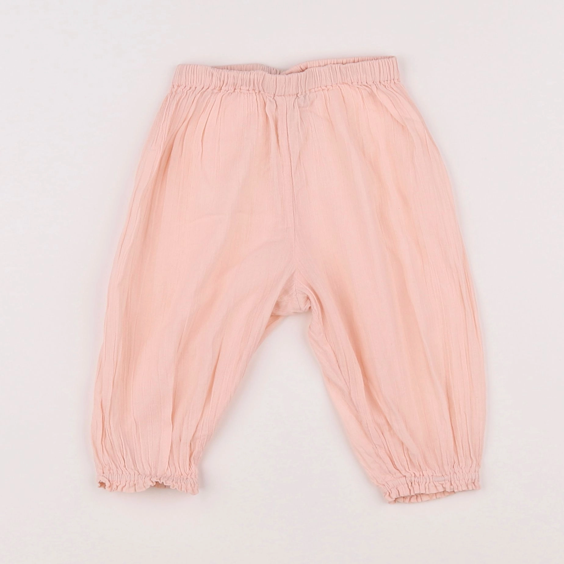 Bonton - pantalon rose - 12 mois