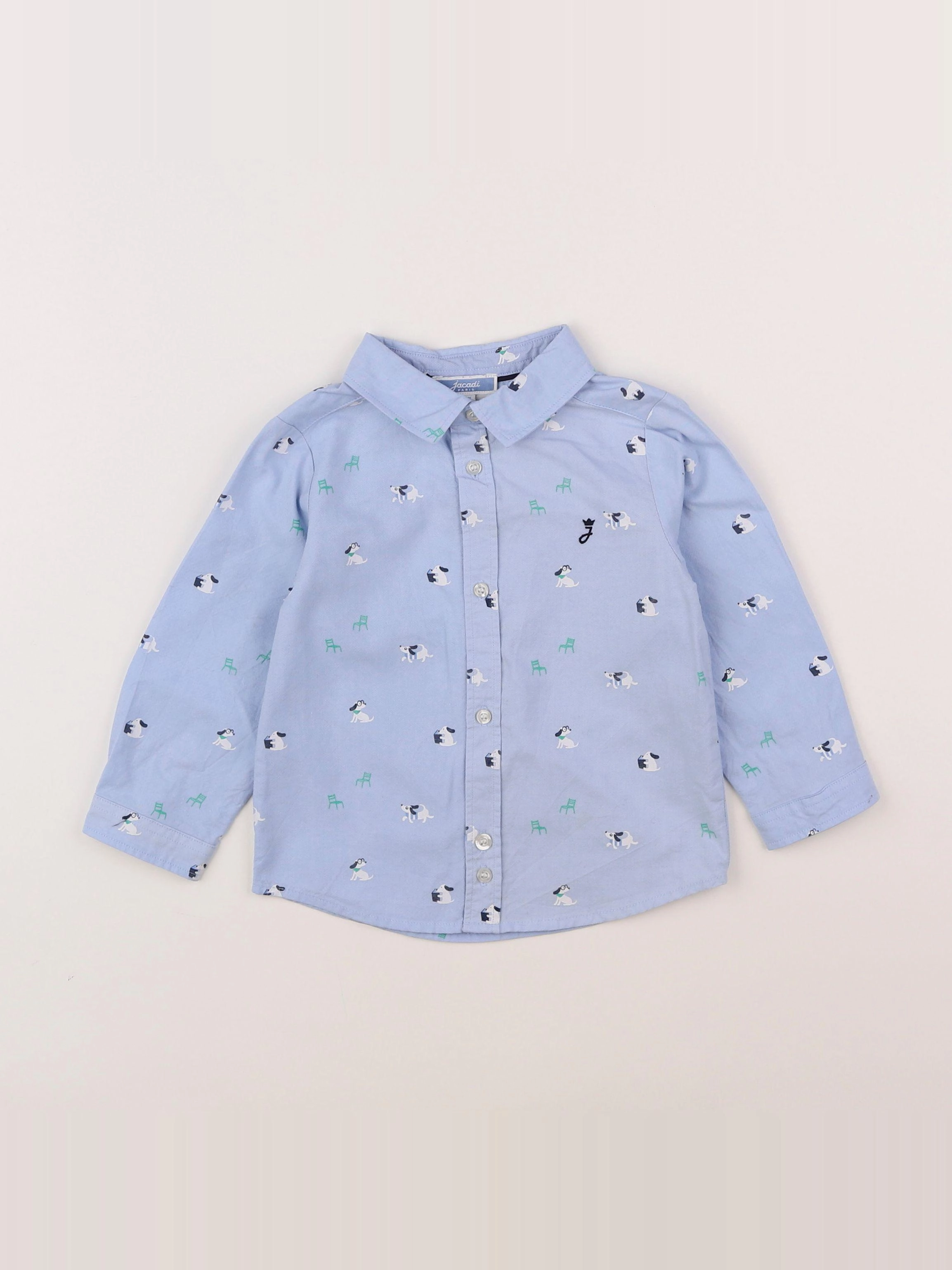 Jacadi - chemise bleu - 18 mois
