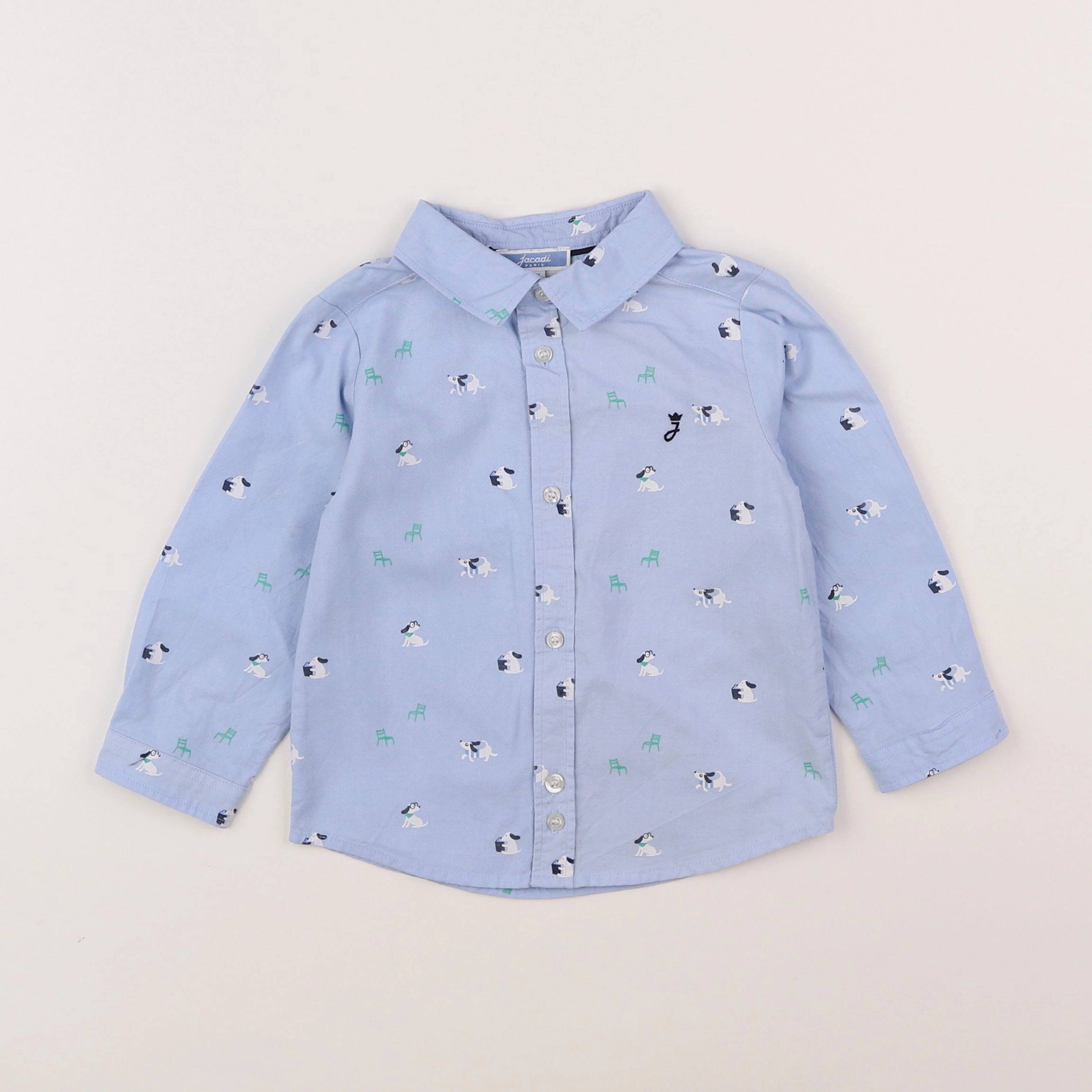 Jacadi - chemise bleu - 18 mois