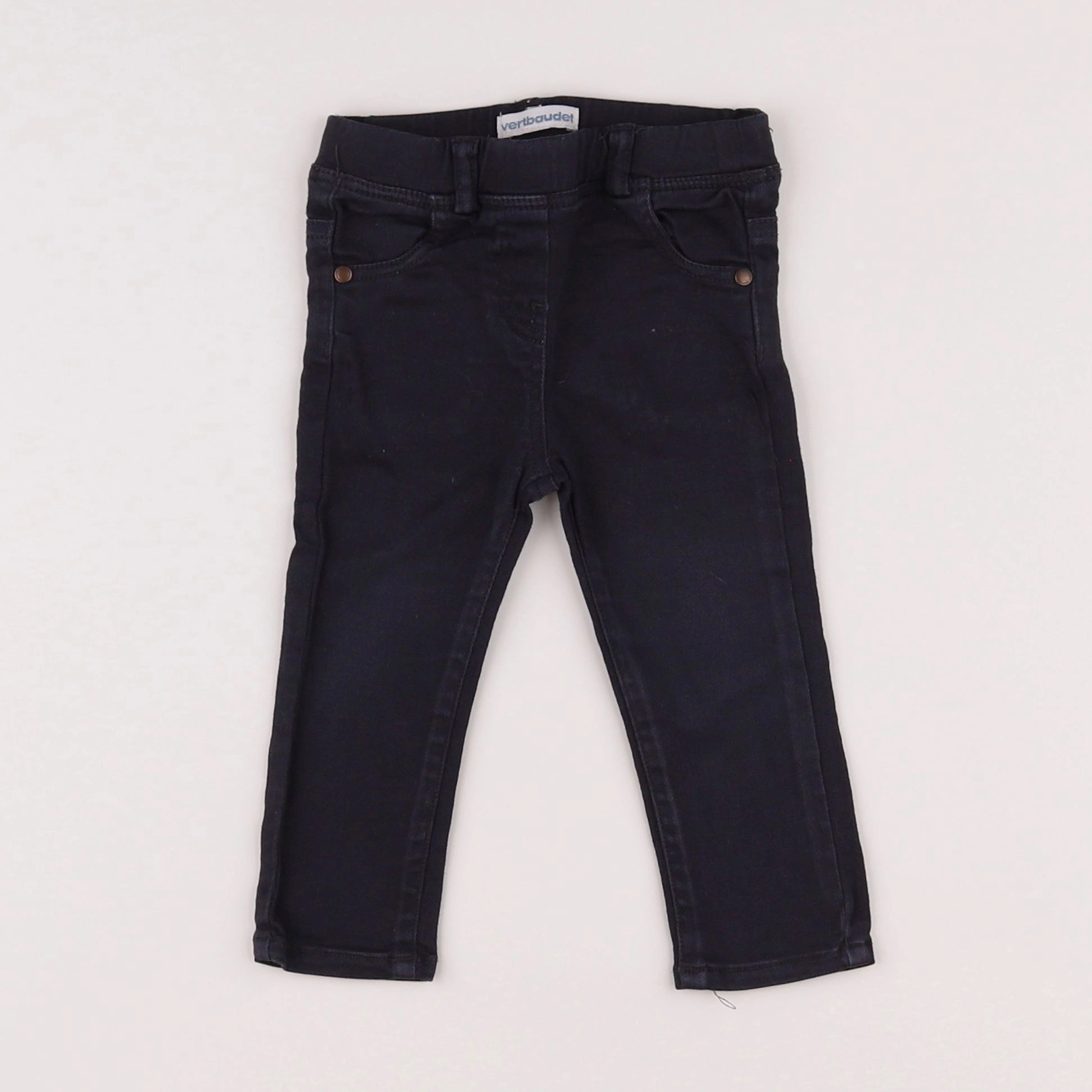 Vertbaudet - jegging gris - 12 mois