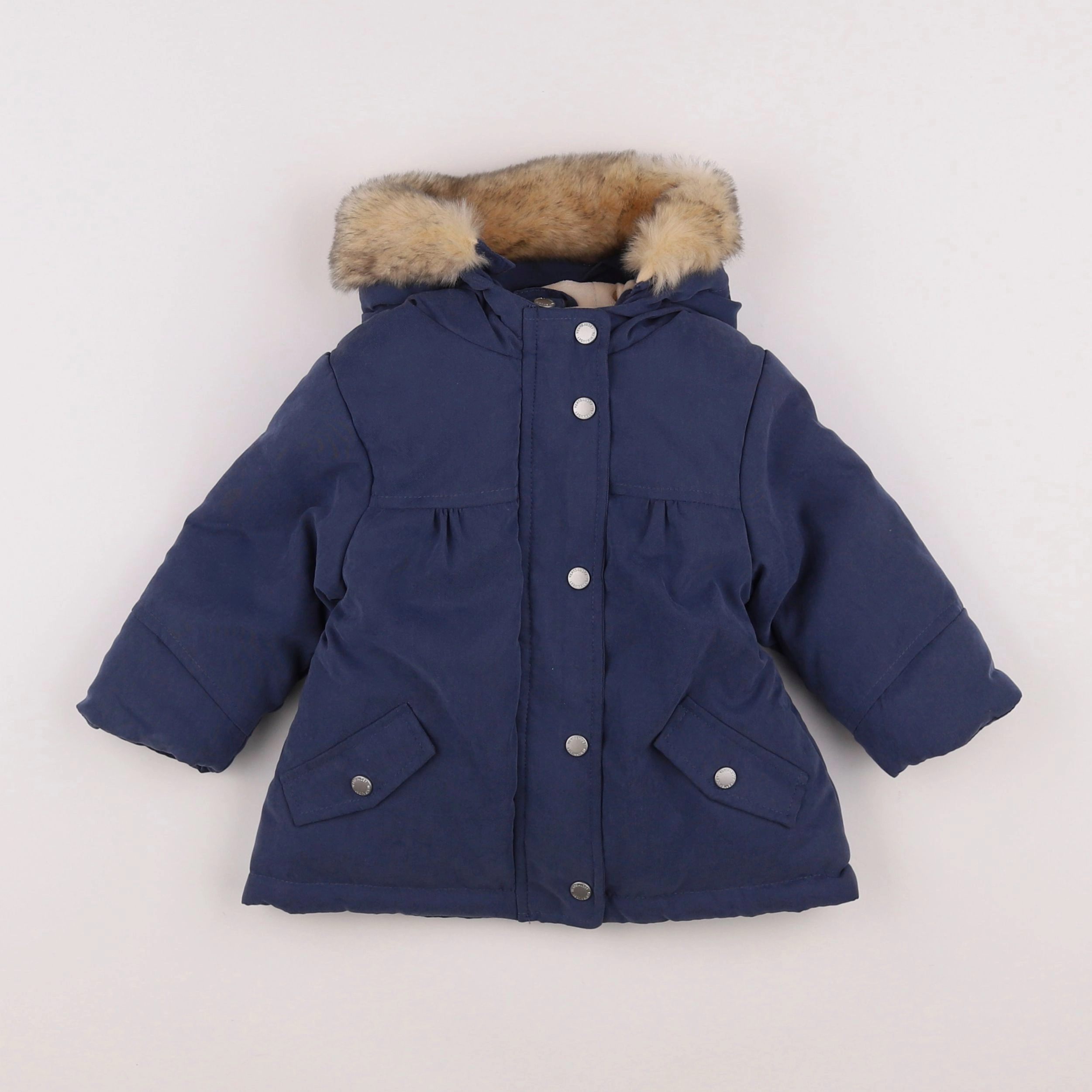 Vertbaudet - parka bleu - 12 mois